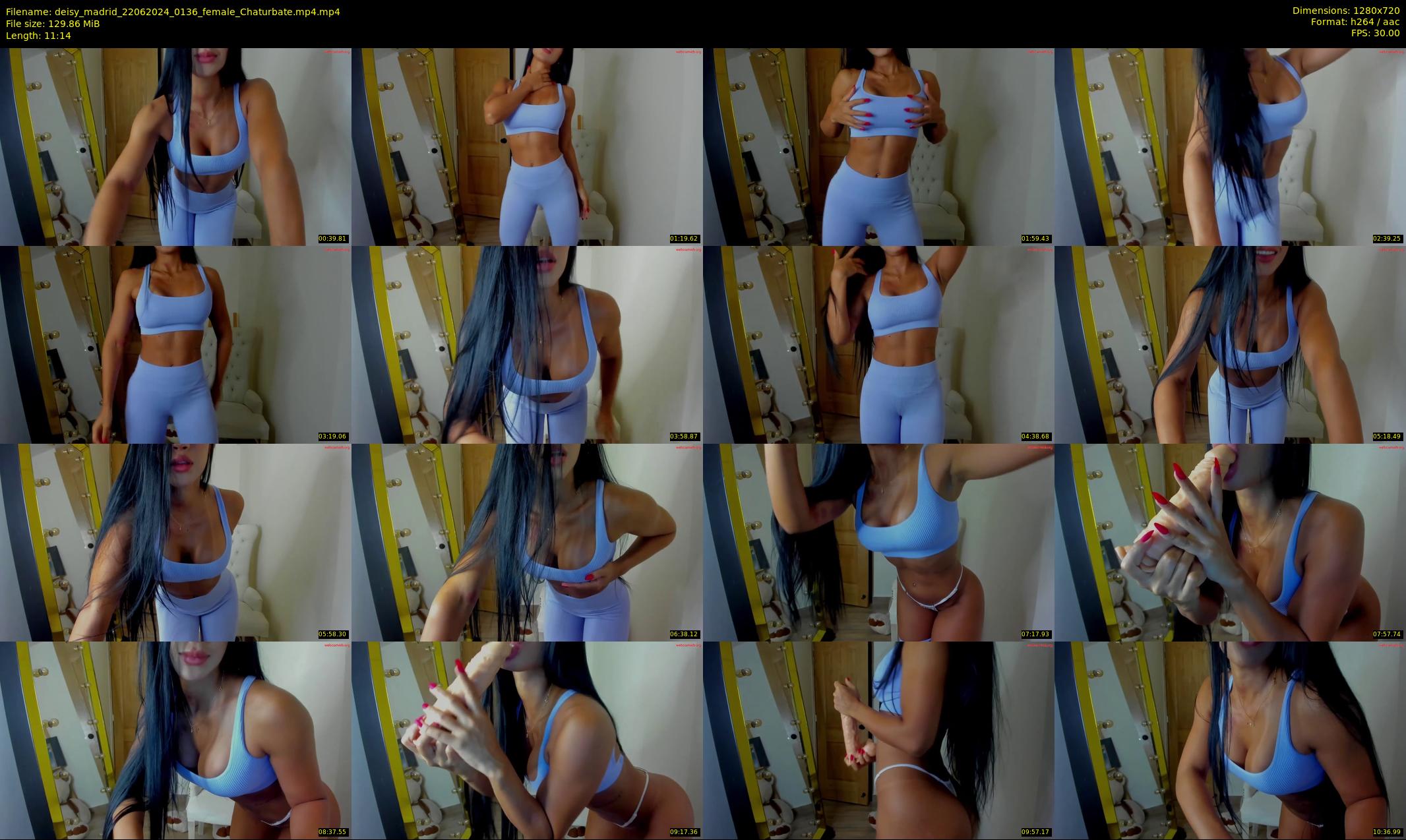 deisy_madrid — 12 minute Chaturbate female cam show recording, 720p, Jun 22, 2024