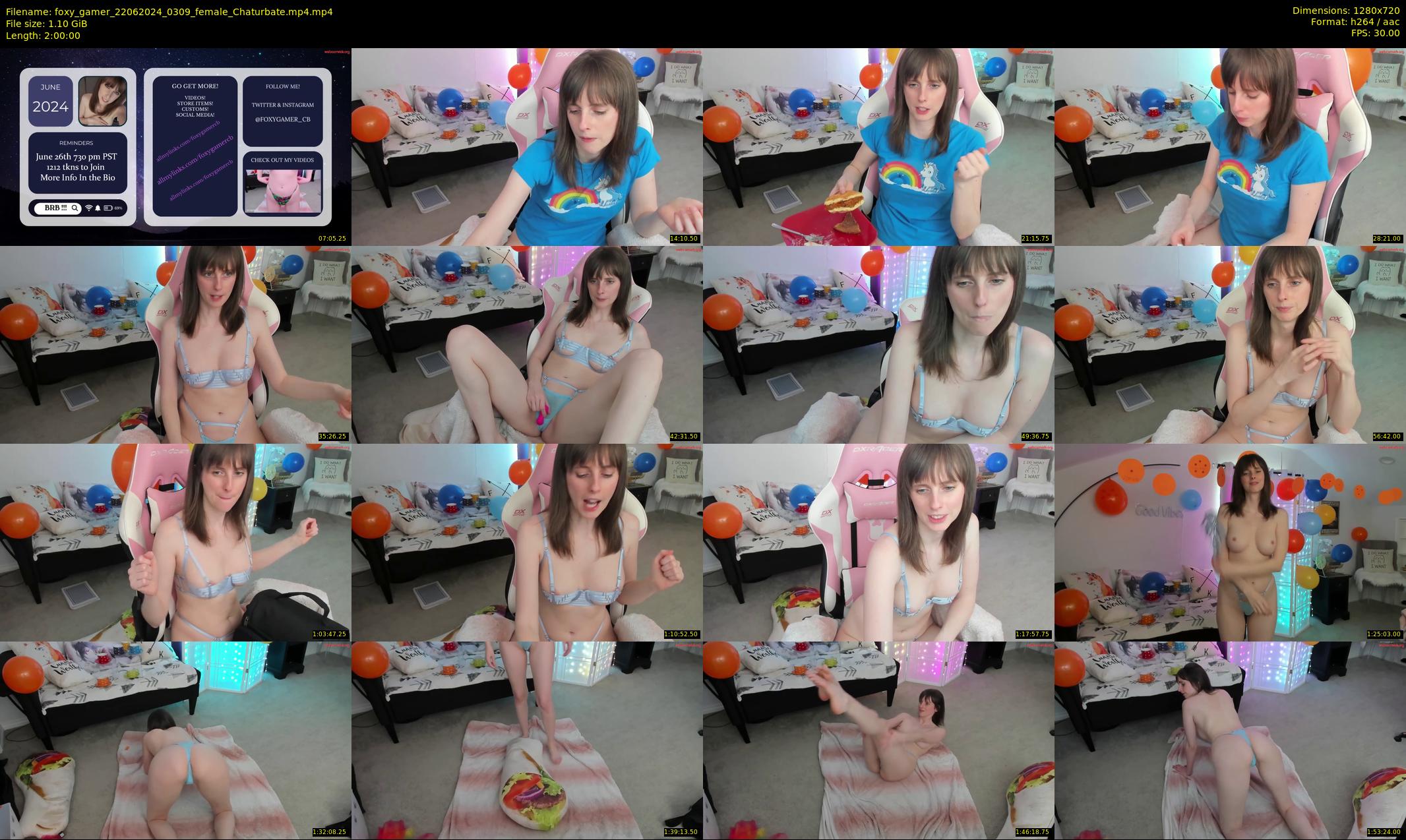 foxy_gamer — 120 minute Chaturbate female cam show recording, 720p, Jun 22, 2024