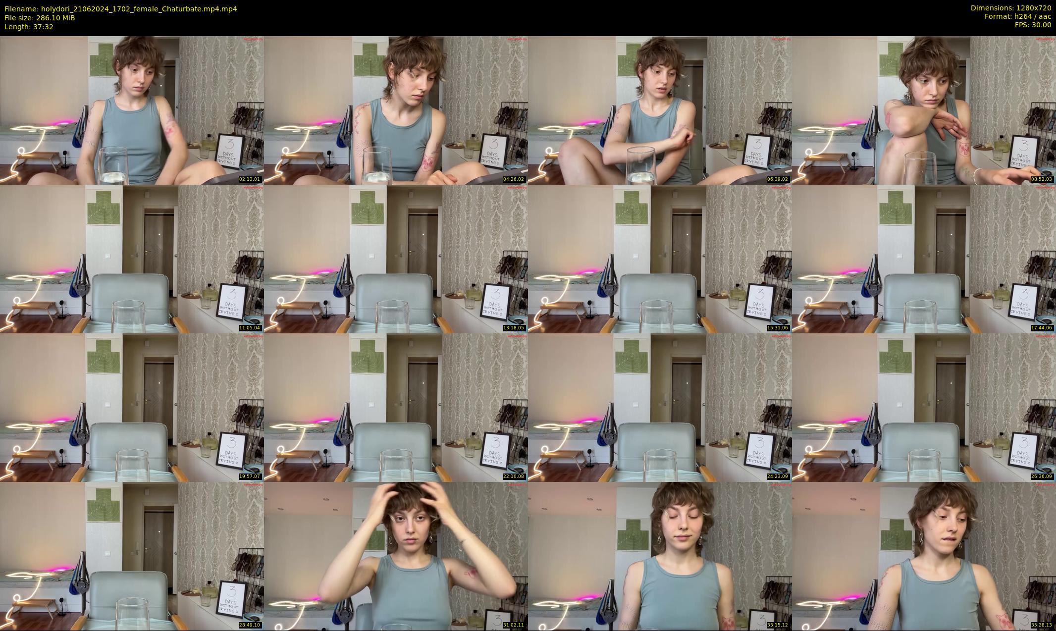 holydori — 38 minute Chaturbate female cam show recording, 720p, Jun 21, 2024