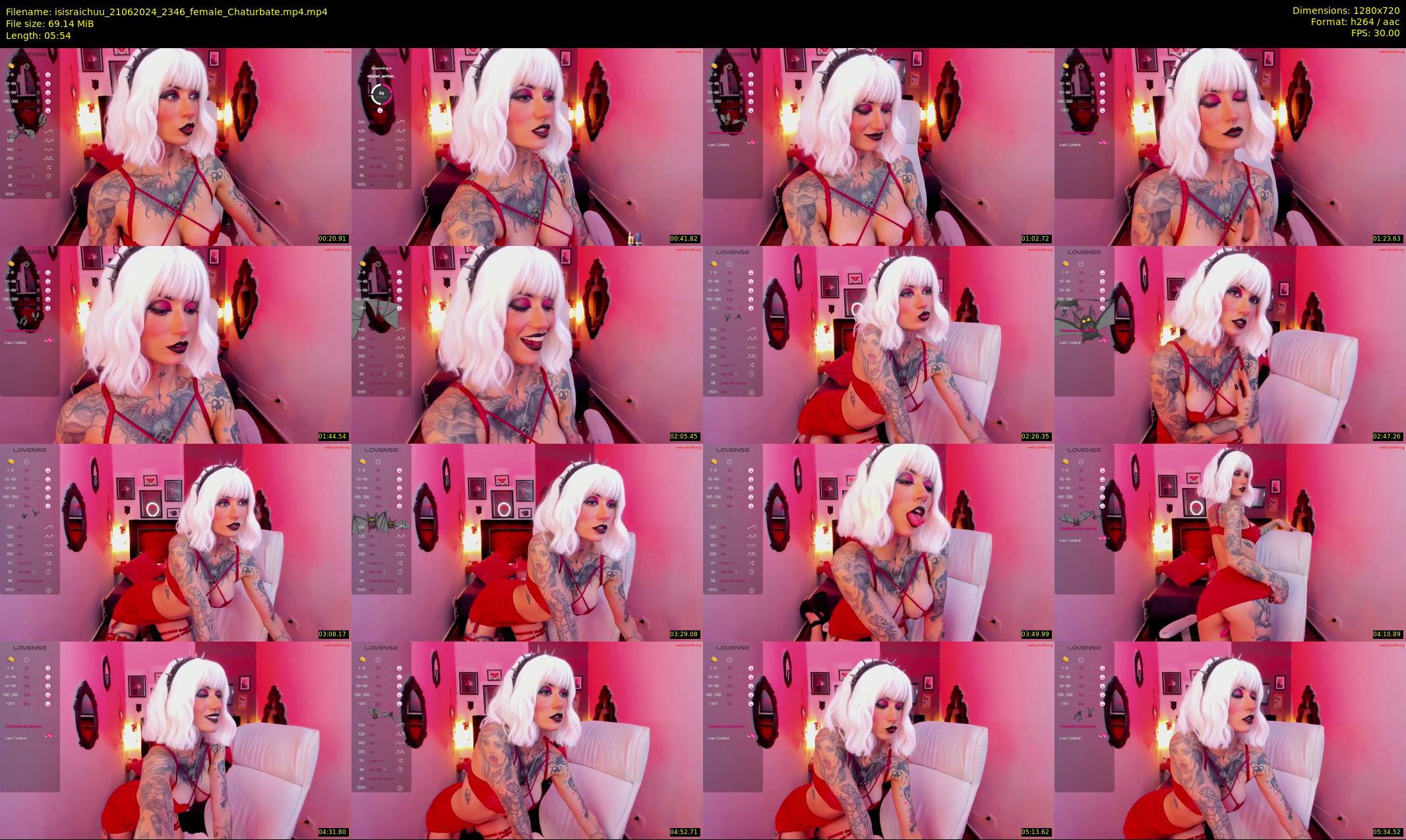 isisraichuu — 6 minute Chaturbate female cam show recording, 720p, Jun 21, 2024