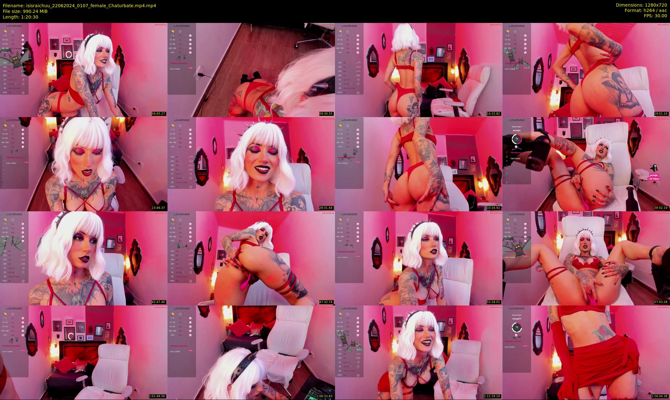 isisraichuu — 81 minute Chaturbate female cam show recording, 720p, Jun 22, 2024