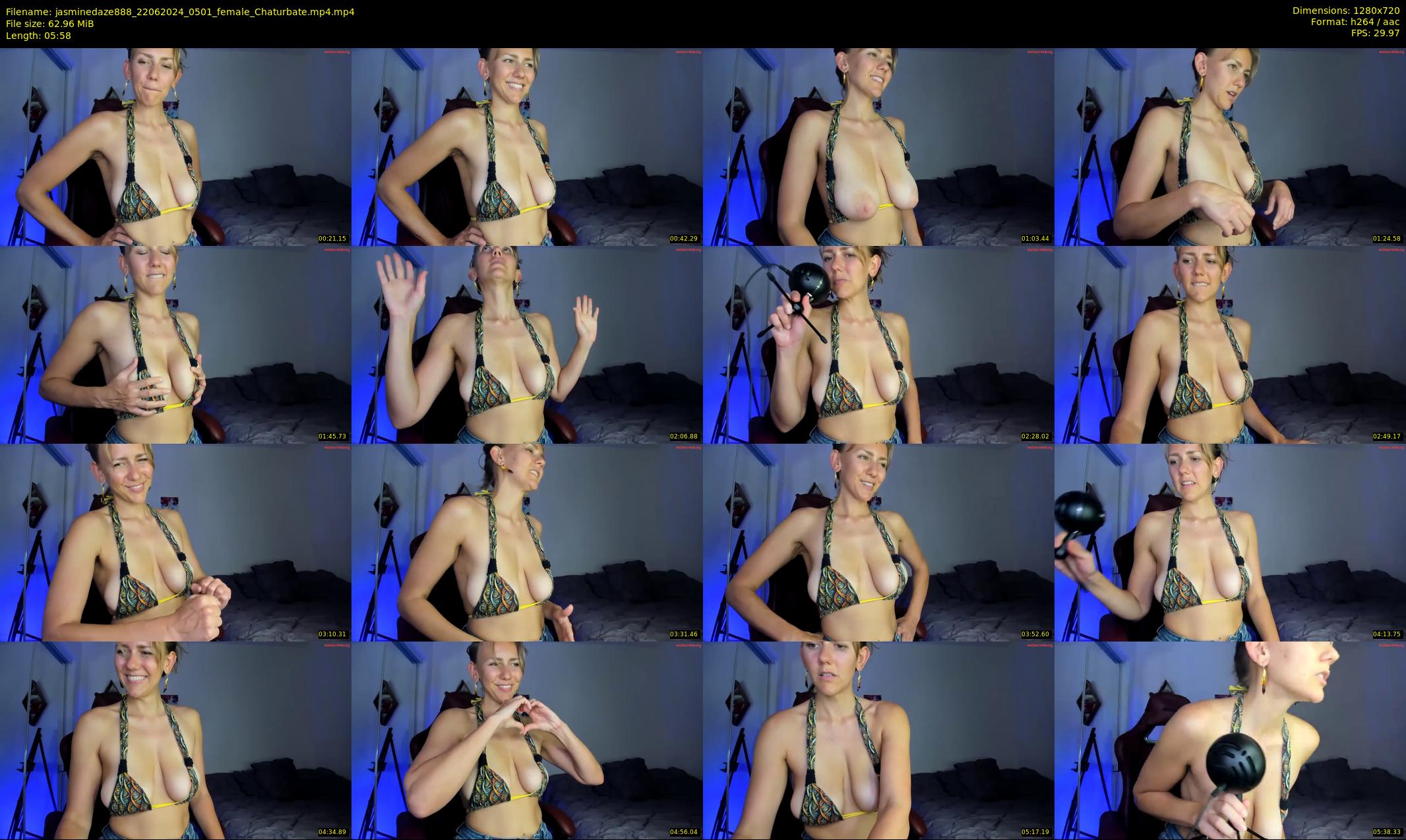 jasminedaze888 — 6 minute Chaturbate female cam show recording, 720p, Jun 22, 2024