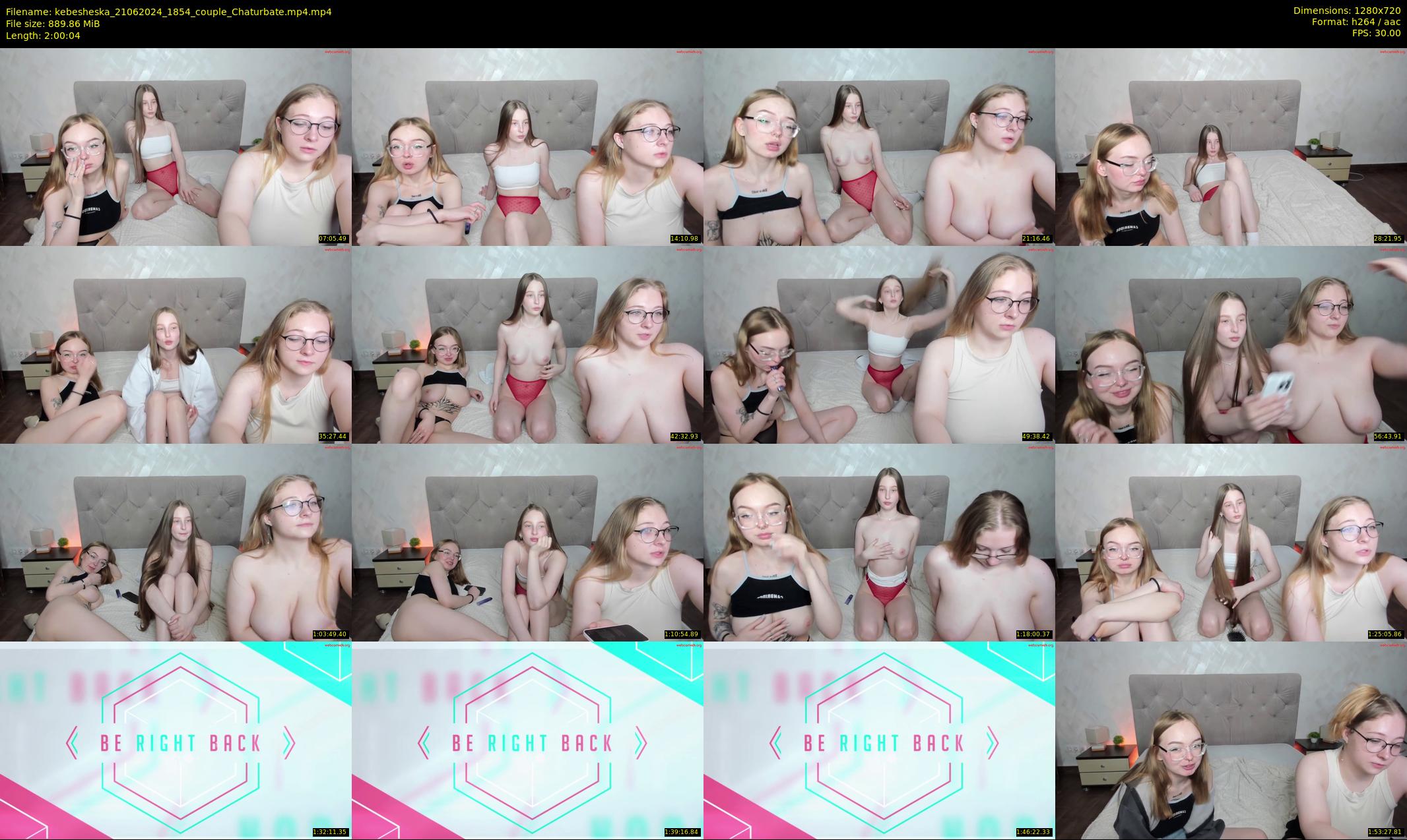 kebesheska — 121 minute Chaturbate couple cam show recording, 720p, Jun 21, 2024