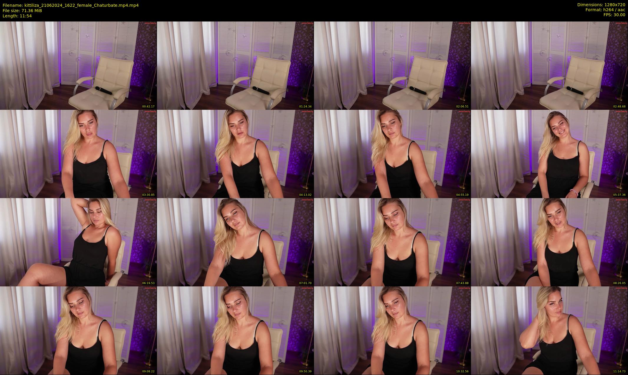 kittiliza — 12 minute Chaturbate female cam show recording, 720p, Jun 21, 2024