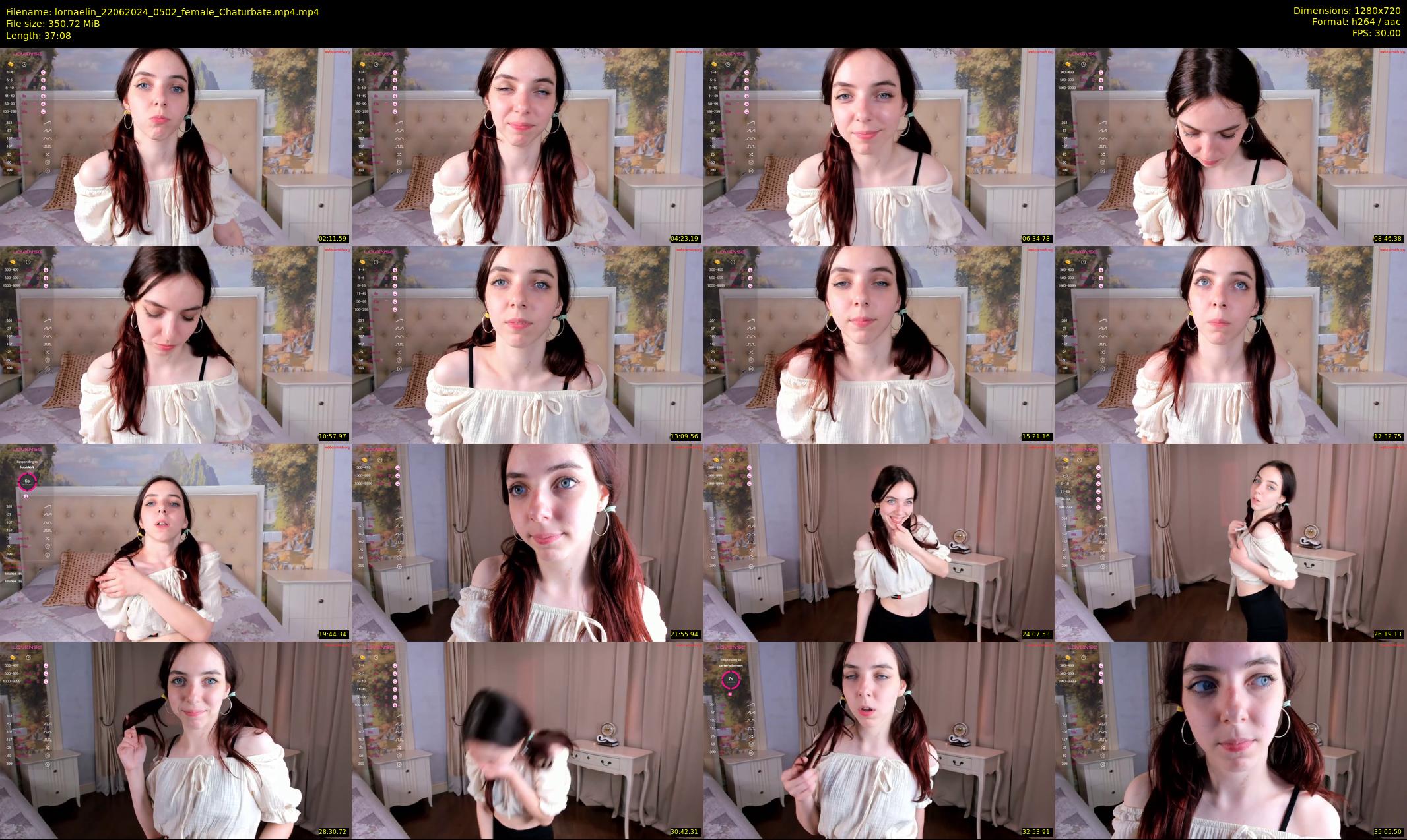 lornaelin — 38 minute Chaturbate female cam show recording, 720p, Jun 22, 2024