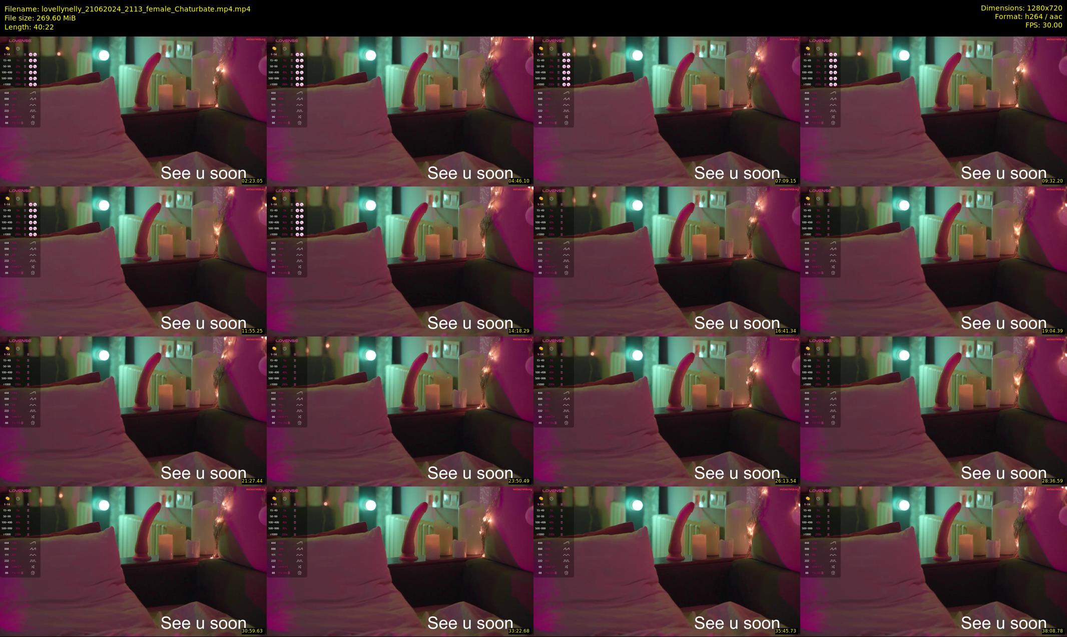 lovellynelly — 41 minute Chaturbate female cam show recording, 720p, Jun 21, 2024