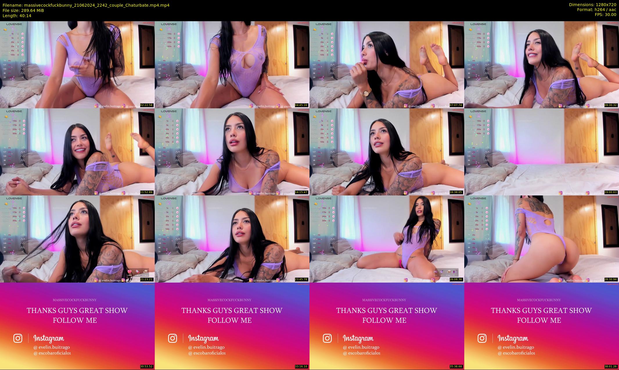 massivecockfuckbunny — 41 minute Chaturbate couple cam show recording, 720p, Jun 21, 2024