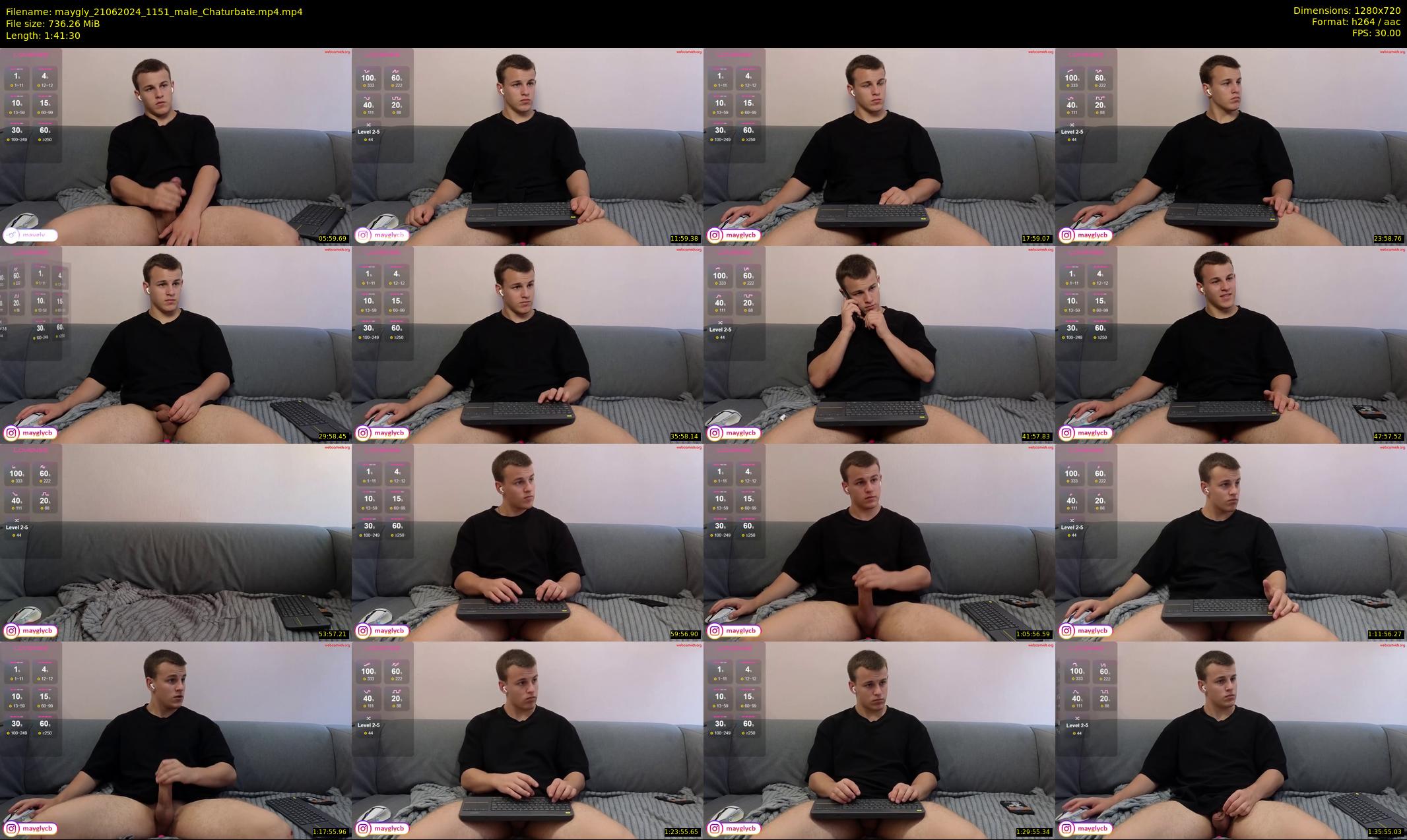 maygly — 102 minute Chaturbate male cam show recording, 720p, Jun 21, 2024