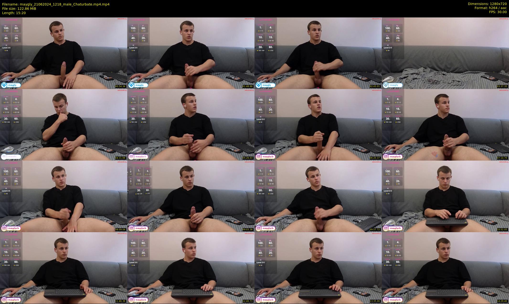 maygly — 16 minute Chaturbate male cam show recording, 720p, Jun 21, 2024