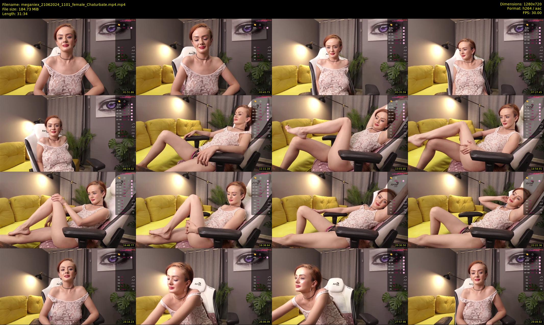 meganiex — 32 minute Chaturbate female cam show recording, 720p, Jun 21, 2024
