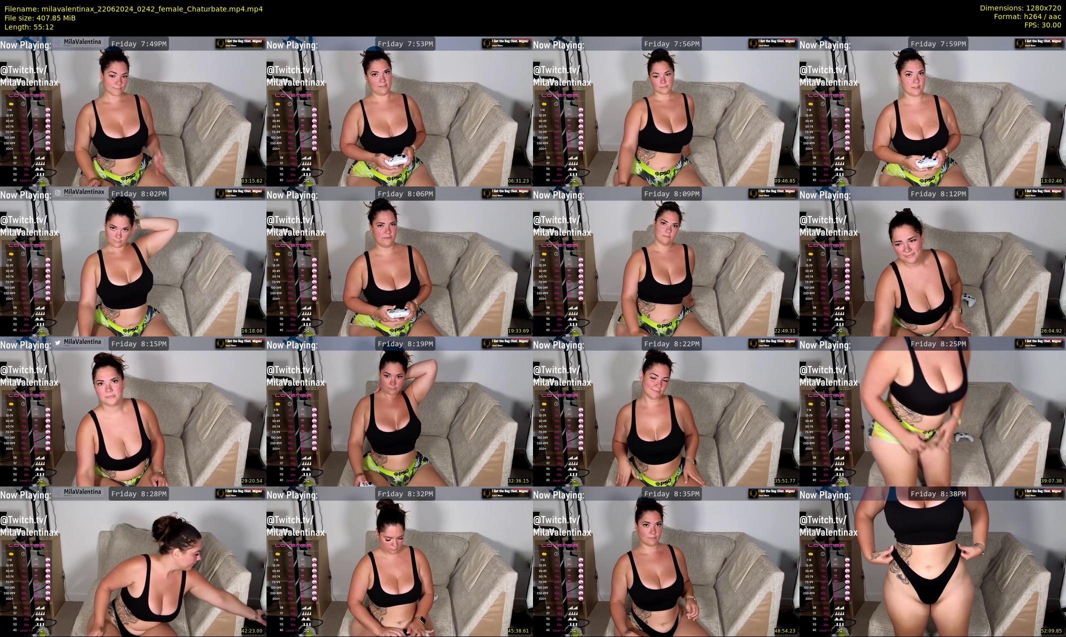 milavalentinax — 56 minute Chaturbate female cam show recording, 720p, Jun 22, 2024