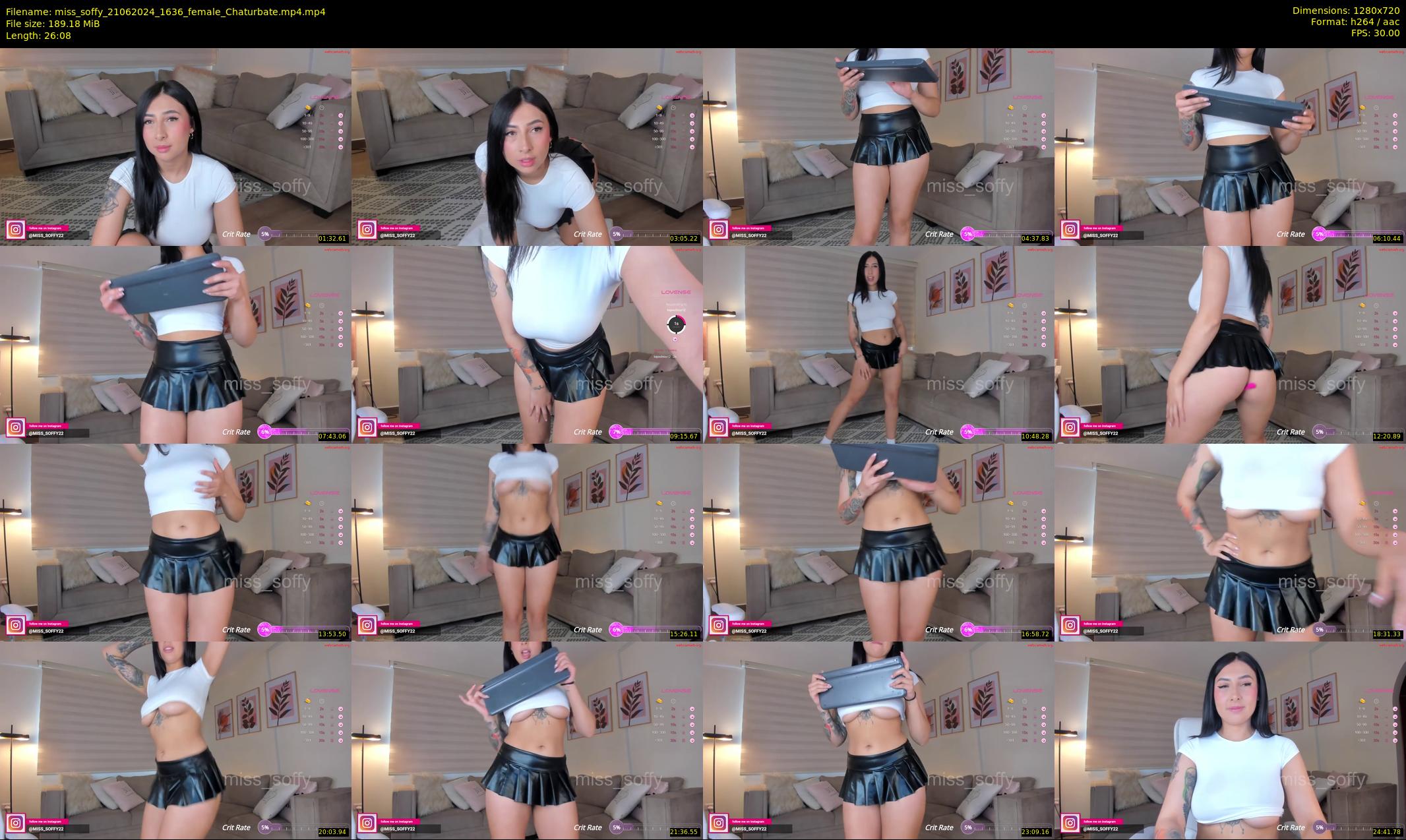 miss_soffy — 27 minute Chaturbate female cam show recording, 720p, Jun 21, 2024