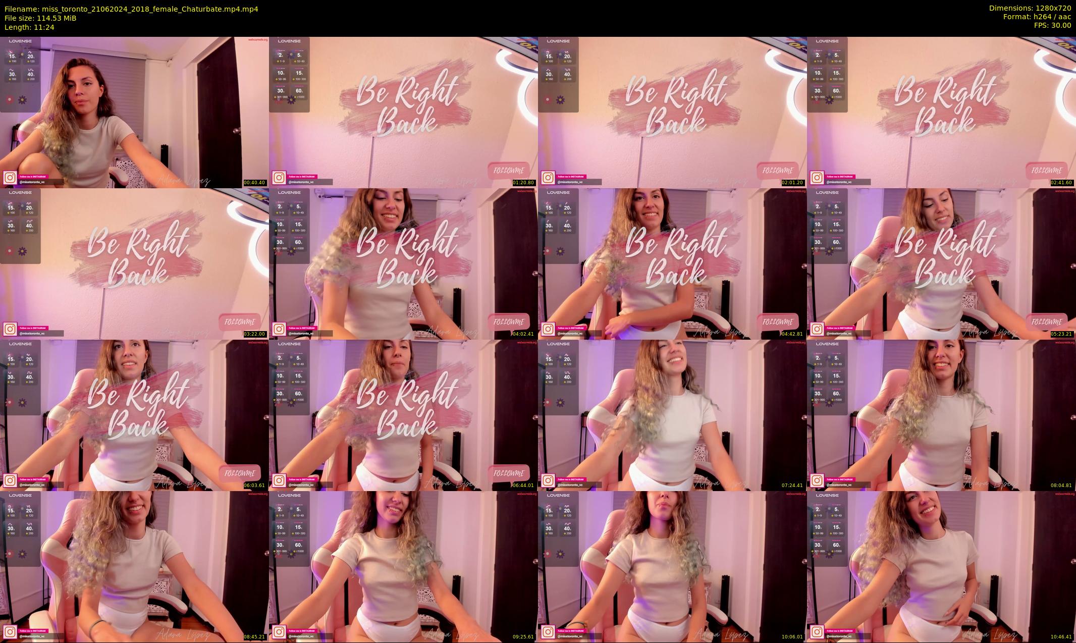 miss_toronto — 12 minute Chaturbate female cam show recording, 720p, Jun 21, 2024