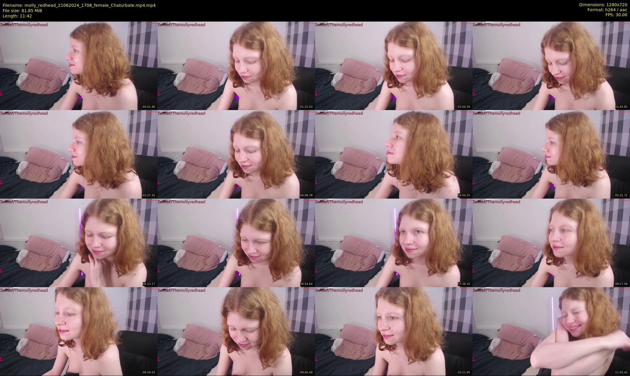 molly_redhead — 12 minute Chaturbate female cam show recording, 720p, Jun 21, 2024
