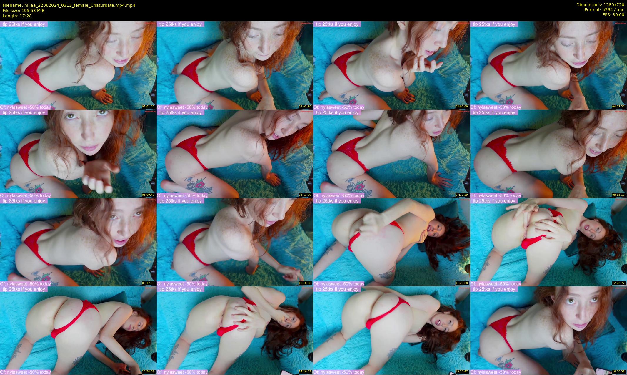 niilaa — 18 minute Chaturbate female cam show recording, 720p, Jun 22, 2024