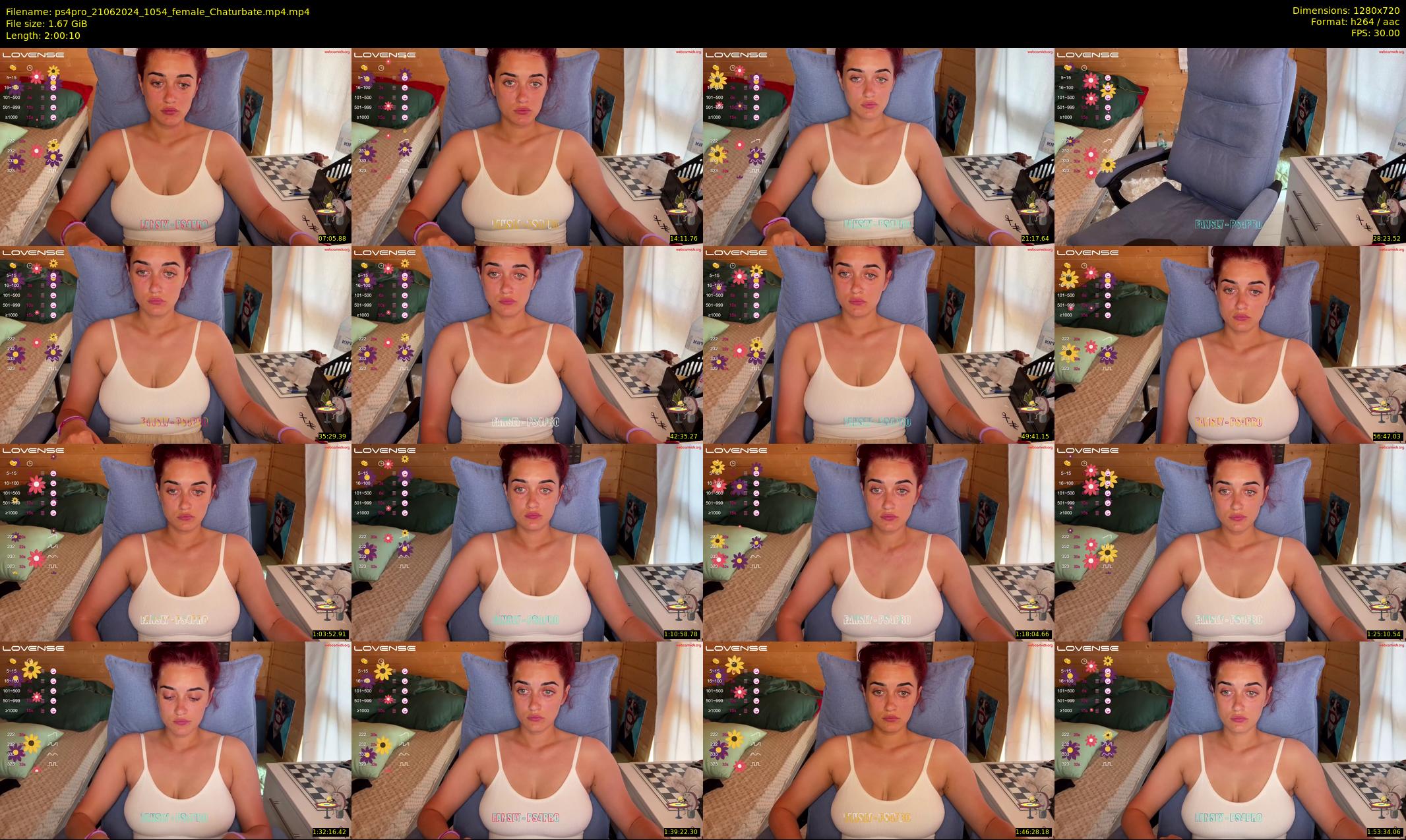 ps4pro — 121 minute Chaturbate female cam show recording, 720p, Jun 21, 2024