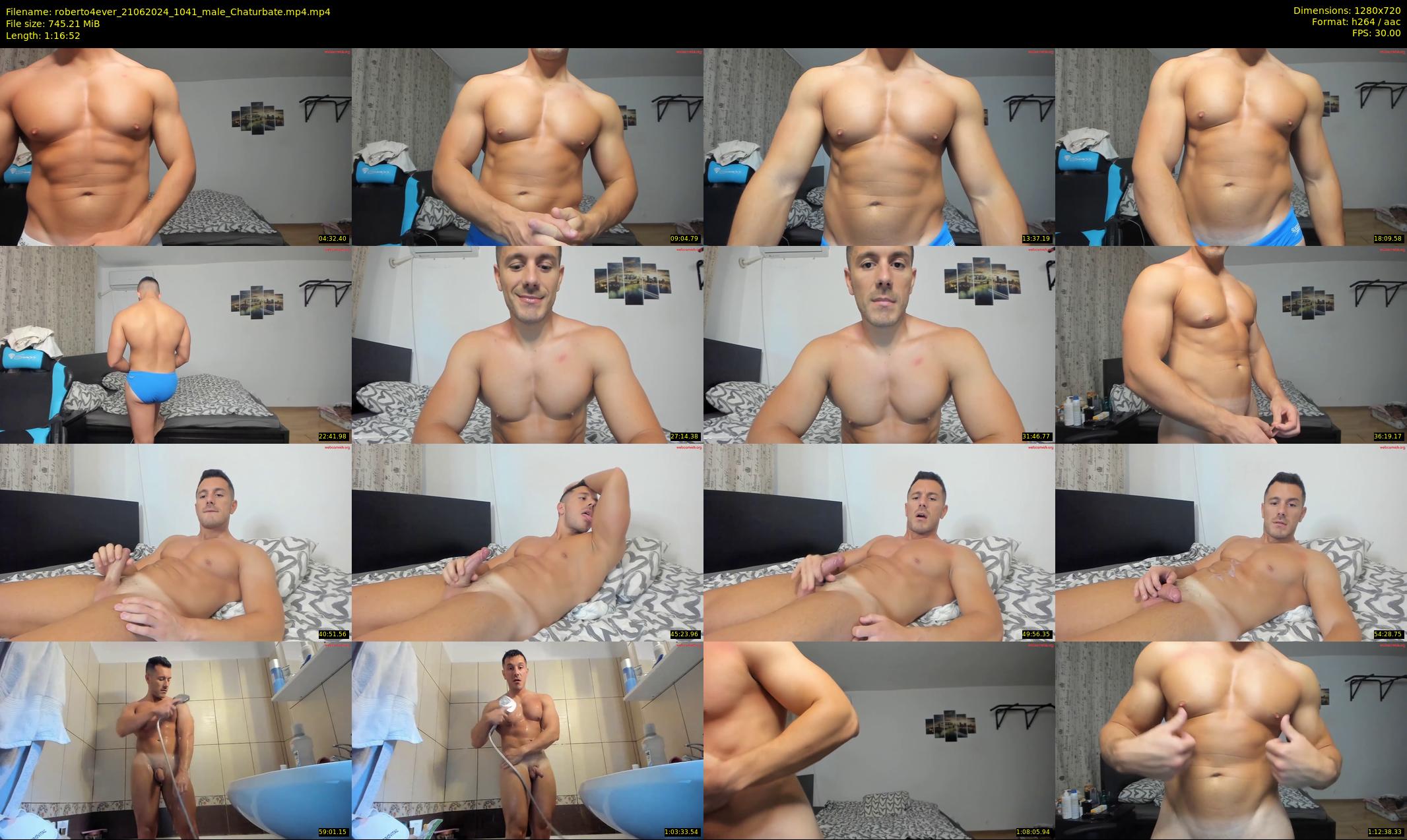 roberto4ever — 77 minute Chaturbate male cam show recording, 720p, Jun 21, 2024