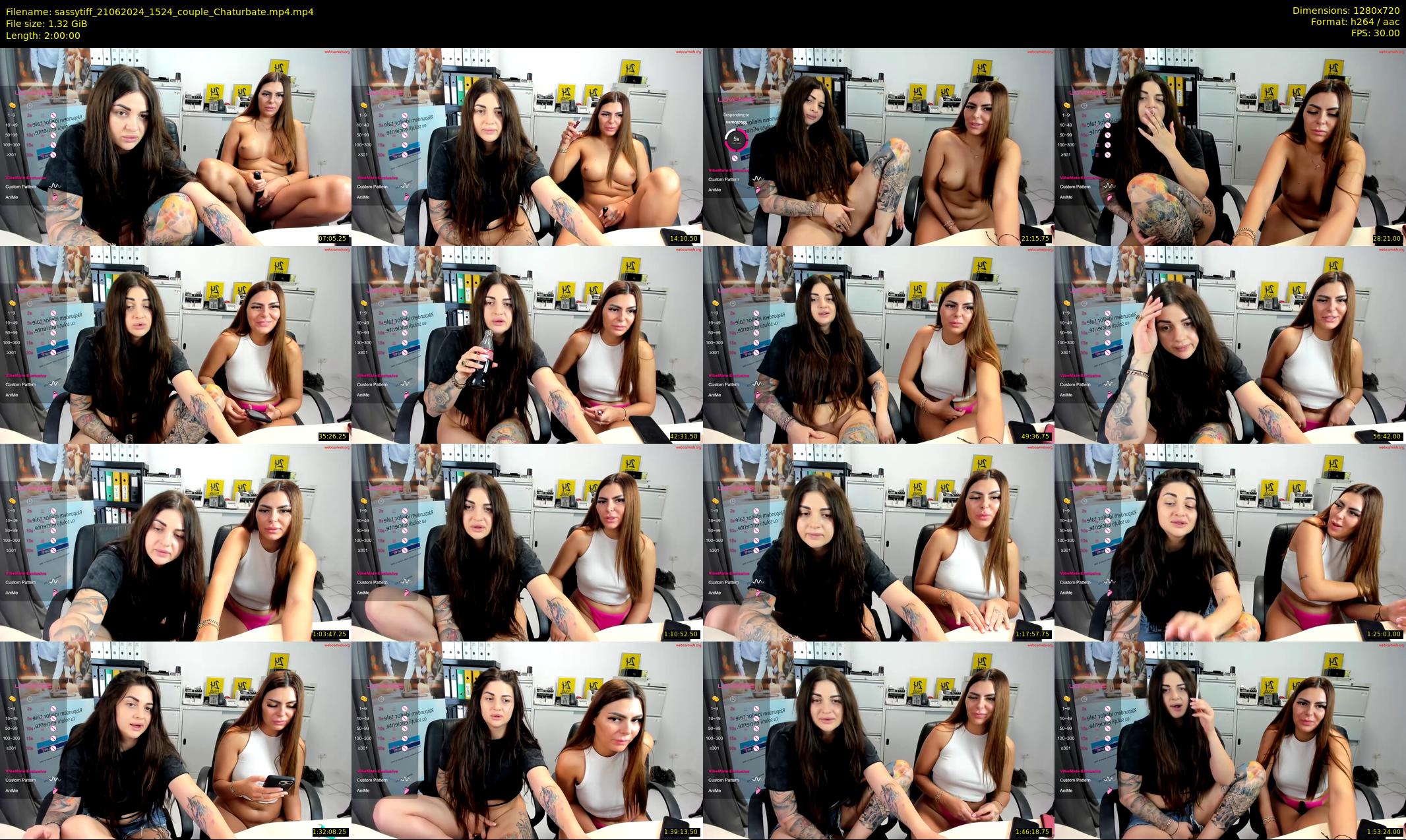 sassytiff — 120 minute Chaturbate couple cam show recording, 720p, Jun 21, 2024