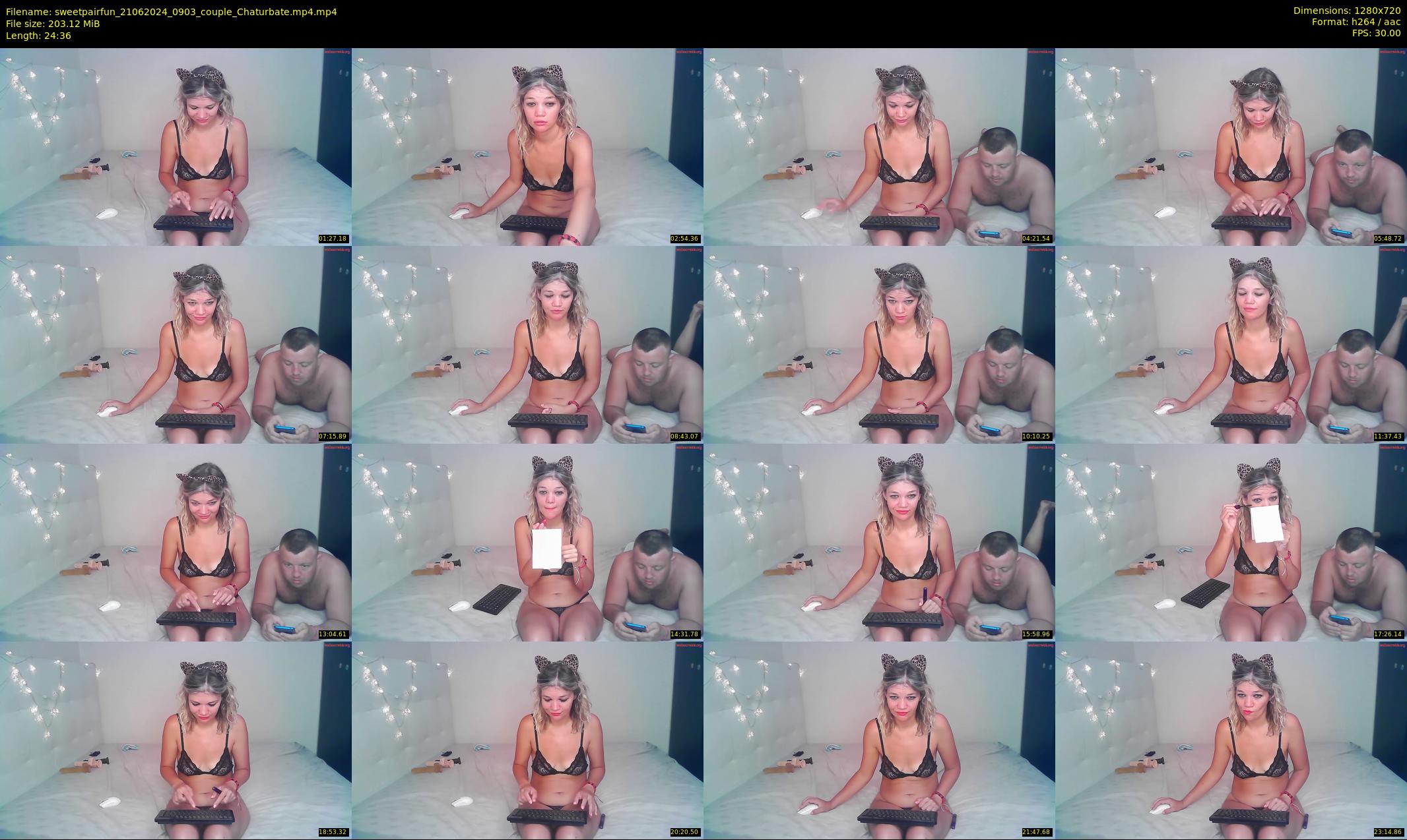 sweetpairfun — 25 minute Chaturbate couple cam show recording, 720p, Jun 21, 2024