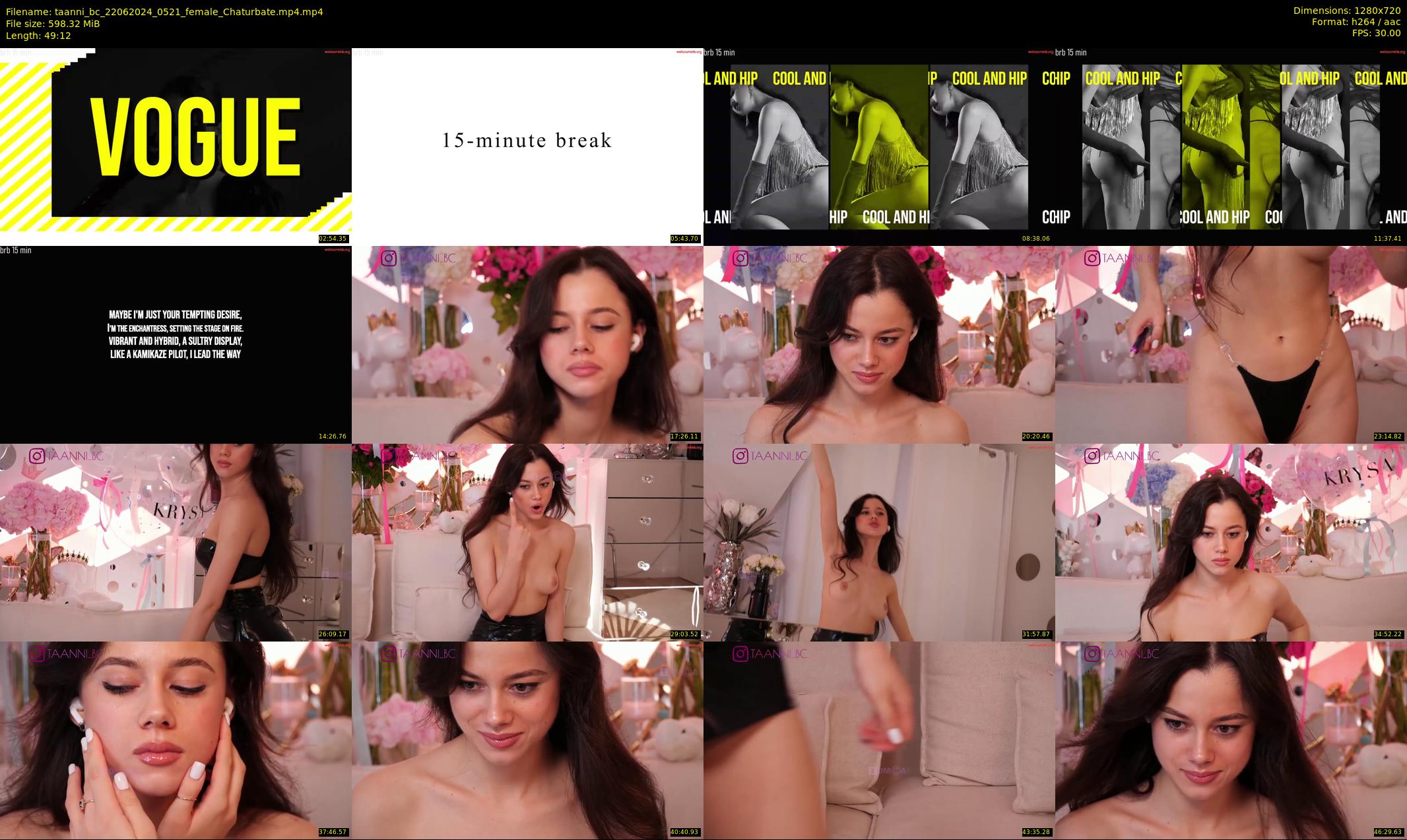 taanni_bc — 50 minute Chaturbate female cam show recording, 720p, Jun 22, 2024