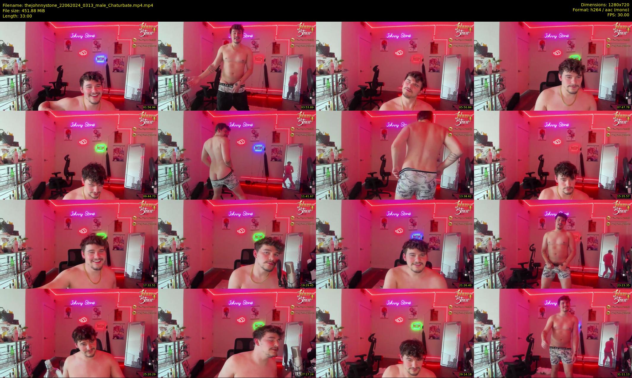 thejohnnystone — 33 minute Chaturbate male cam show recording, 720p, Jun 22, 2024