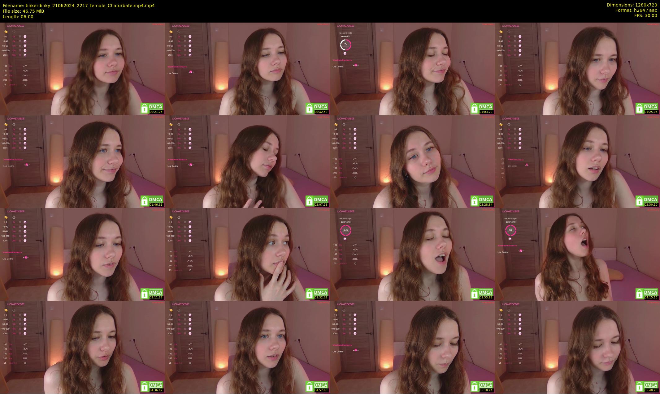 tinkerdinky — 6 minute Chaturbate female cam show recording, 720p, Jun 21, 2024