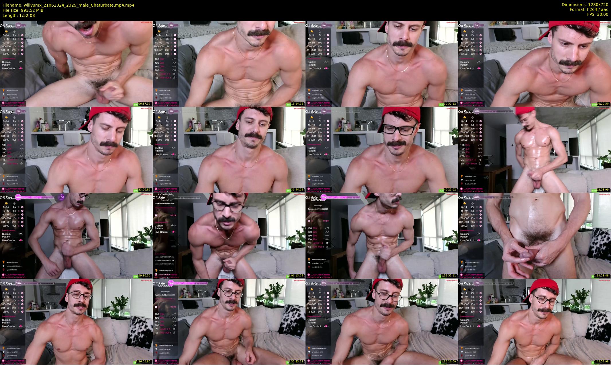 willyumx — 113 minute Chaturbate male cam show recording, 720p, Jun 21, 2024