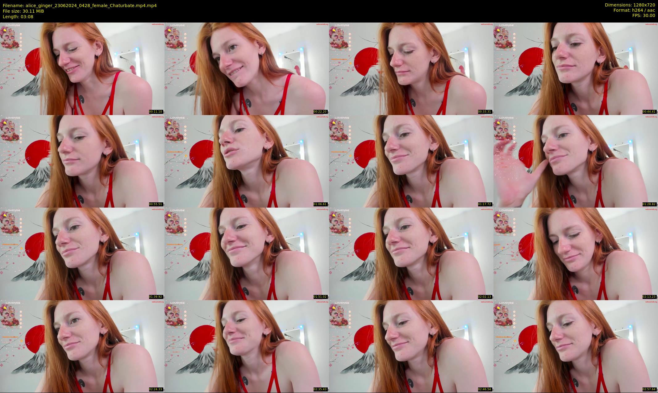 alice_ginger — 4 minute Chaturbate female cam show recording, 720p, Jun 23, 2024