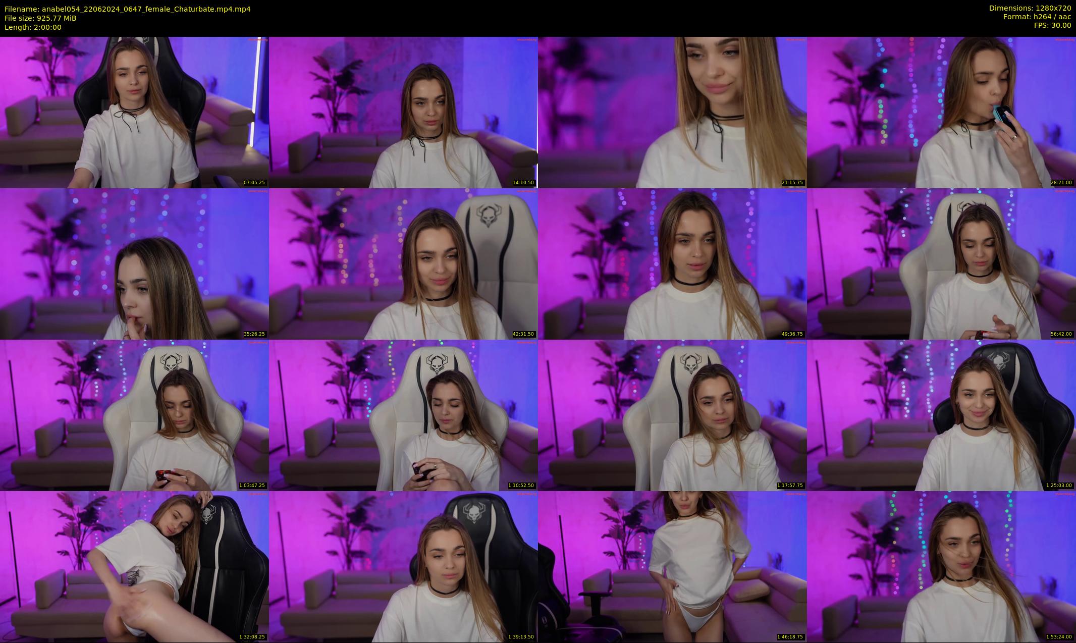 anabel054 — 120 minute Chaturbate female cam show recording, 720p, Jun 22, 2024