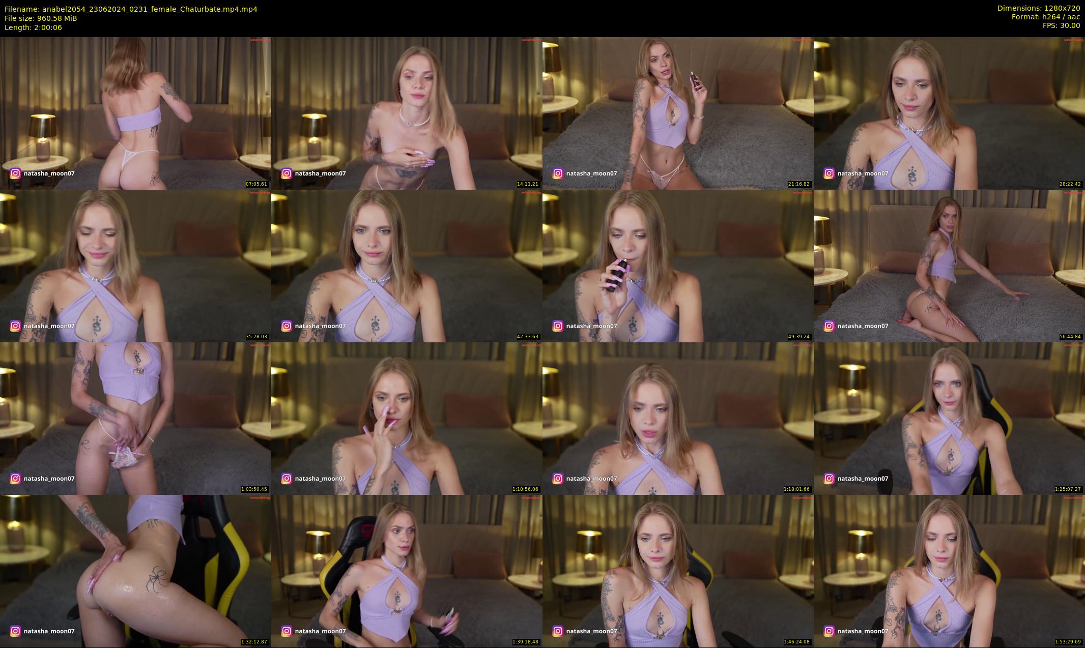 anabel2054 — 121 minute Chaturbate female cam show recording, 720p, Jun 23, 2024