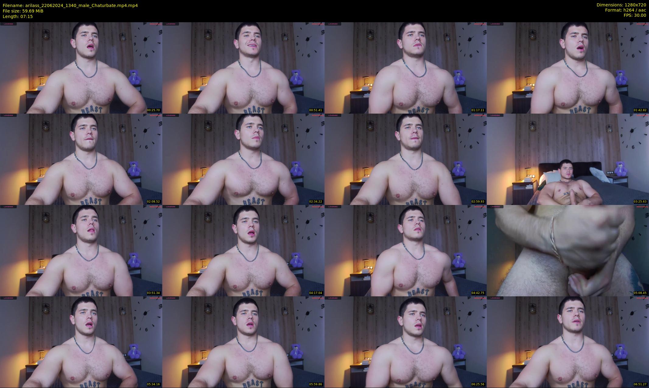arilass — 8 minute Chaturbate male cam show recording, 720p, Jun 22, 2024