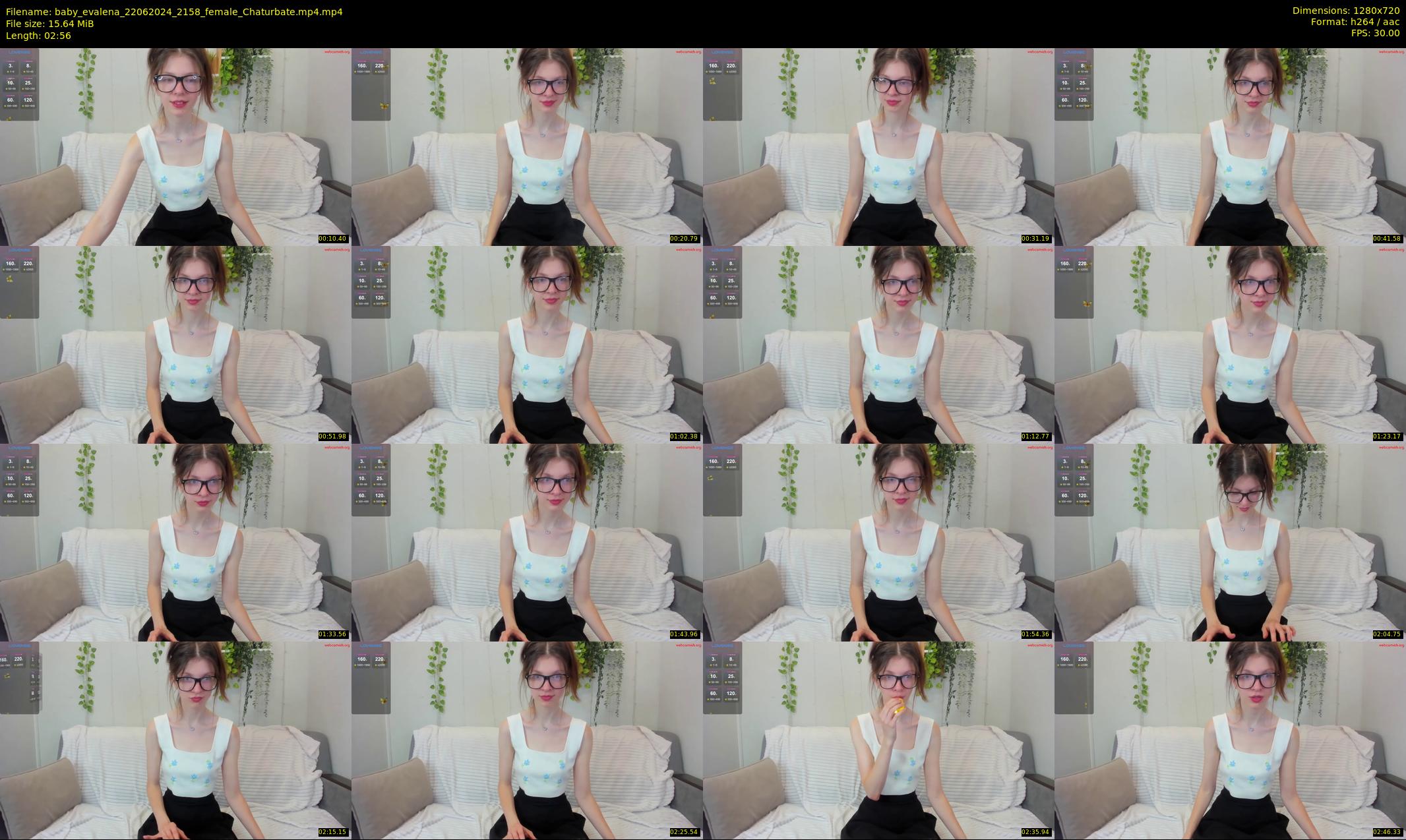 baby_evalena — 3 minute Chaturbate female cam show recording, 720p, Jun 22, 2024