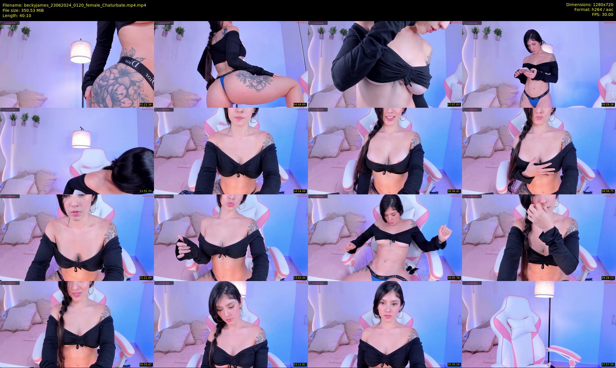beckyjames — 41 minute Chaturbate female cam show recording, 720p, Jun 23, 2024