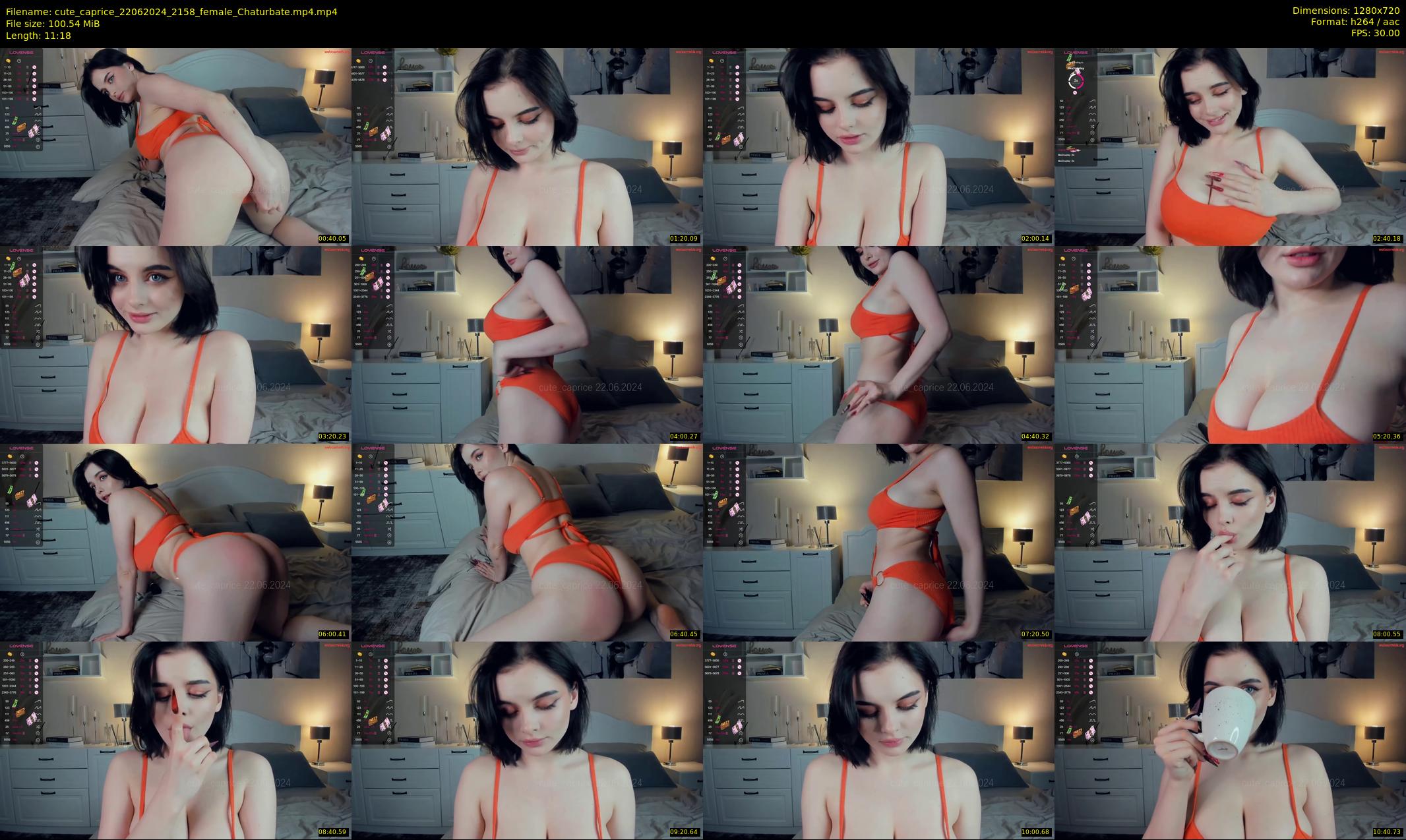 cute_caprice — 12 minute Chaturbate female cam show recording, 720p, Jun 22, 2024
