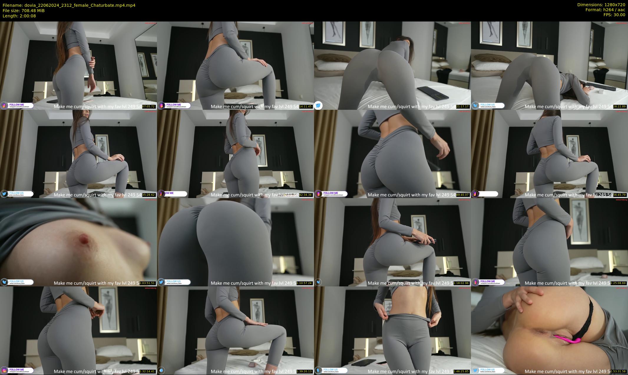 dovia — 121 minute Chaturbate female cam show recording, 720p, Jun 22, 2024