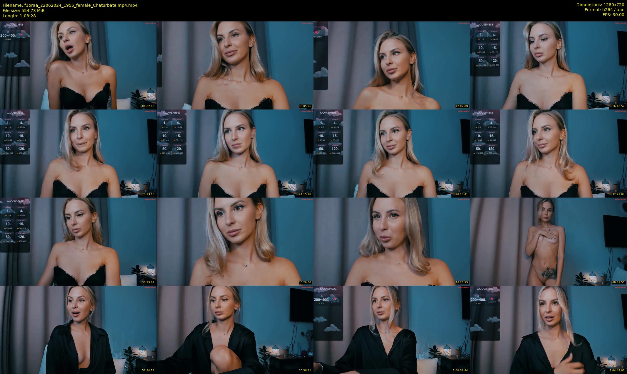 f1oraa — 69 minute Chaturbate female cam show recording, 720p, Jun 22, 2024