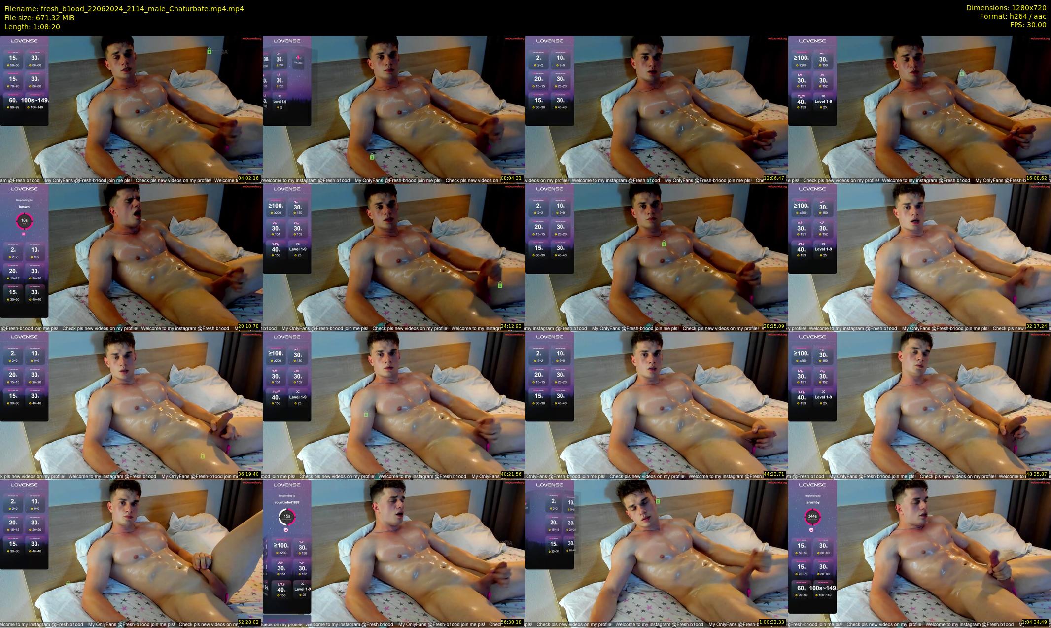 fresh_b1ood — 69 minute Chaturbate male cam show recording, 720p, Jun 22, 2024