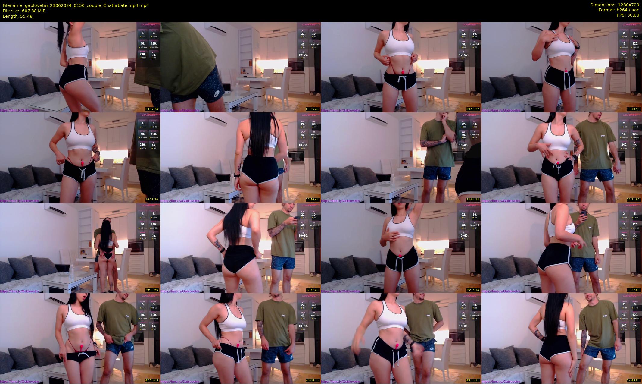 gablovetm — 56 minute Chaturbate couple cam show recording, 720p, Jun 23, 2024