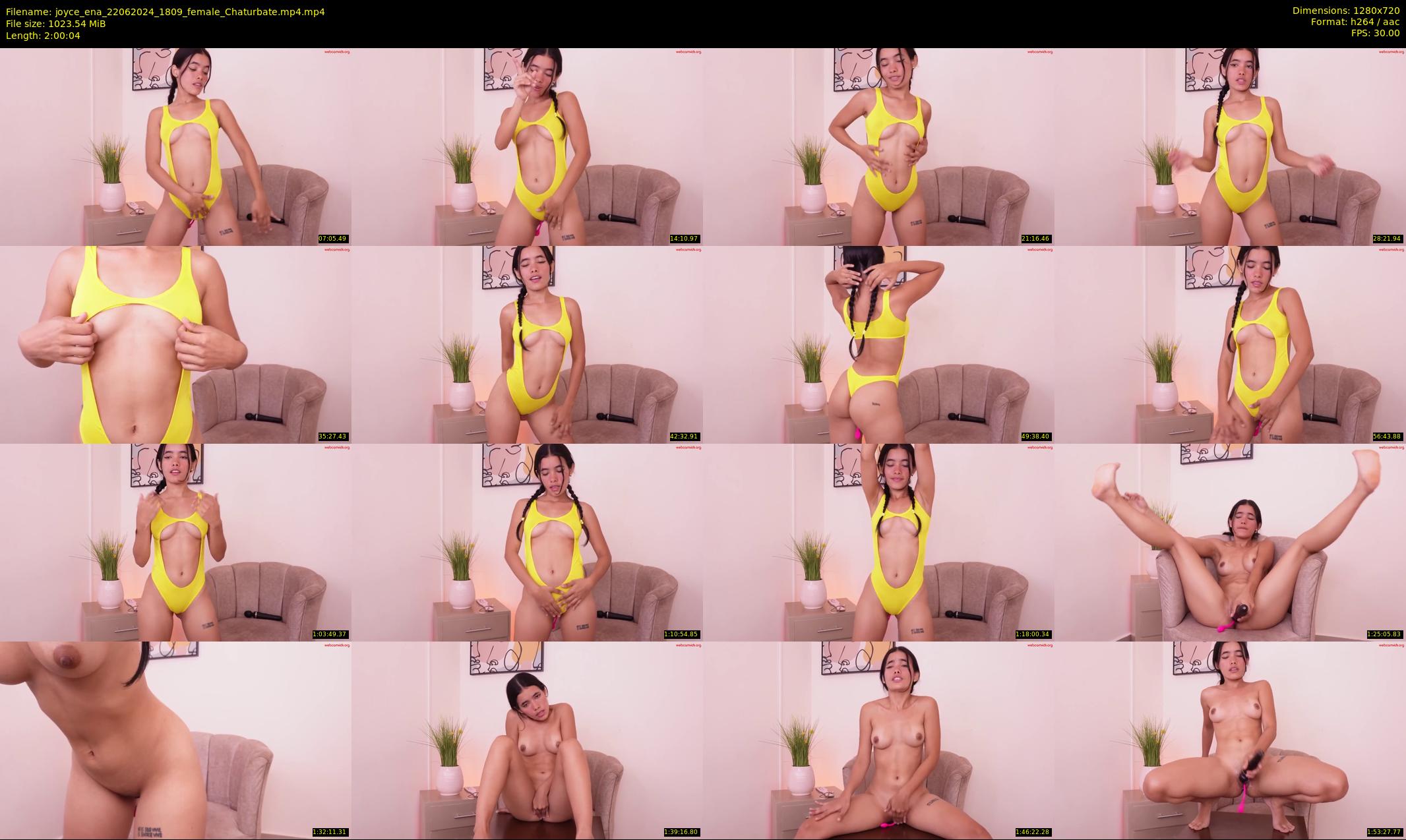 joyce_ena — 121 minute Chaturbate female cam show recording, 720p, Jun 22, 2024