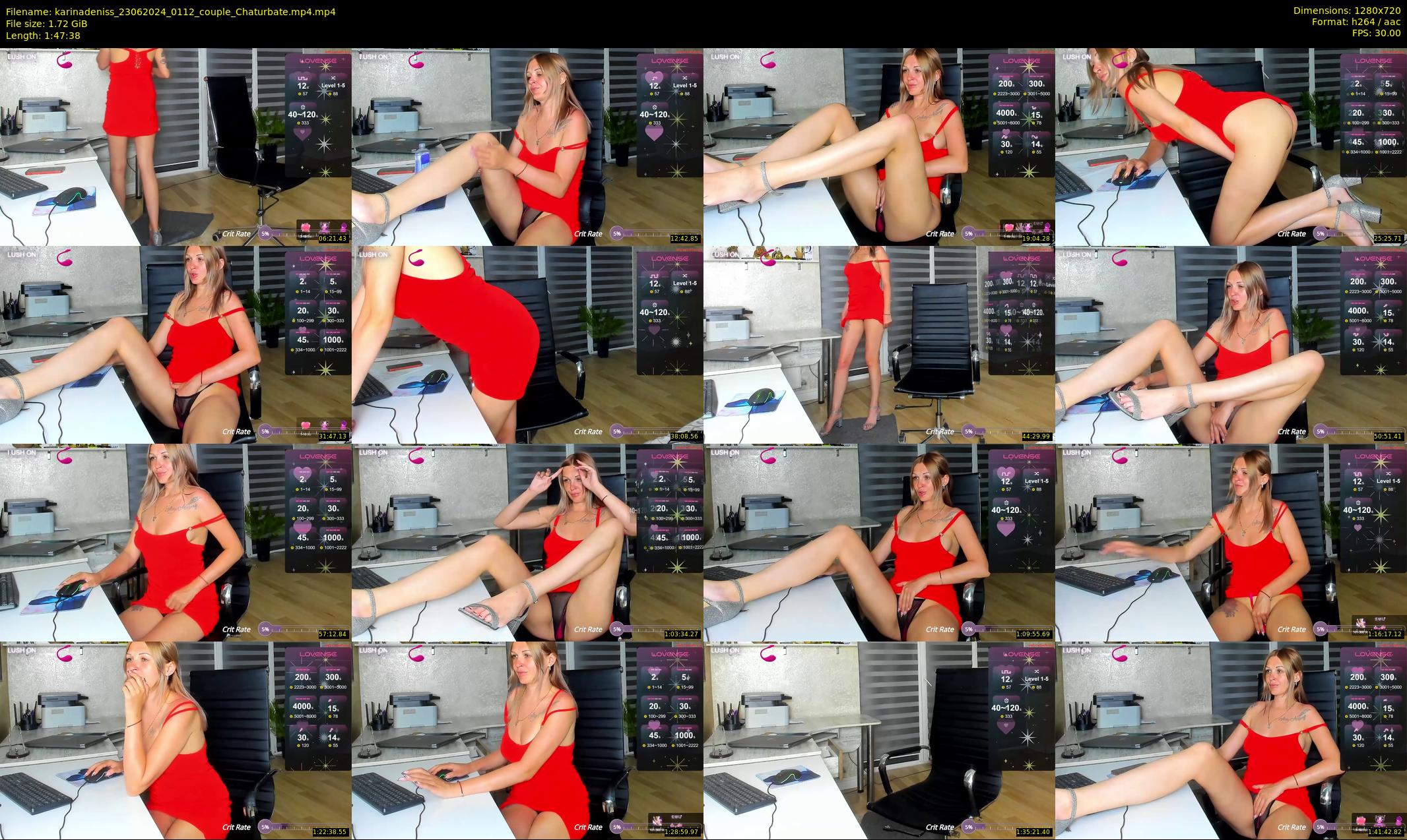 karinadeniss — 108 minute Chaturbate couple cam show recording, 720p, Jun 23, 2024