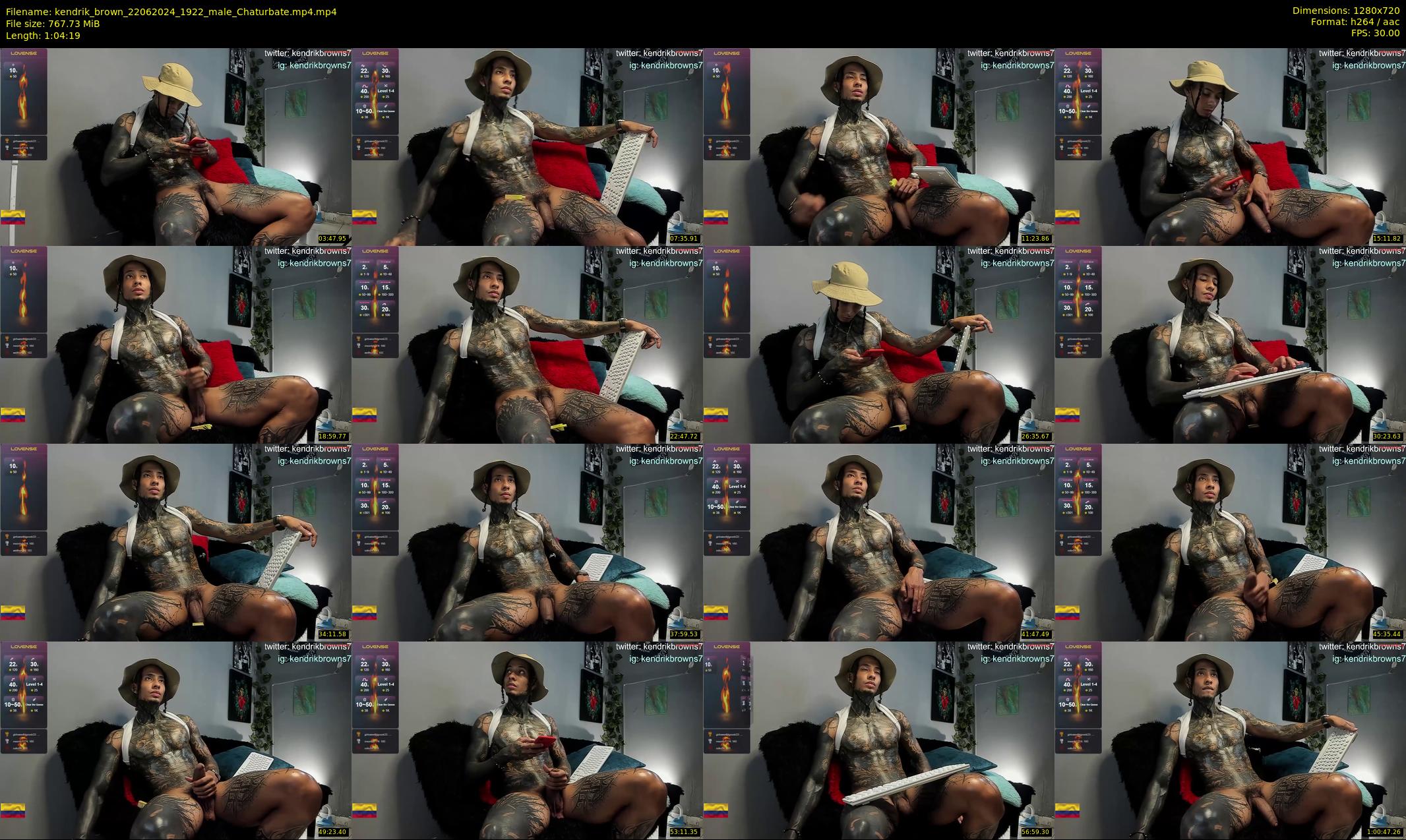 kendrik_brown — 65 minute Chaturbate male cam show recording, 720p, Jun 22, 2024