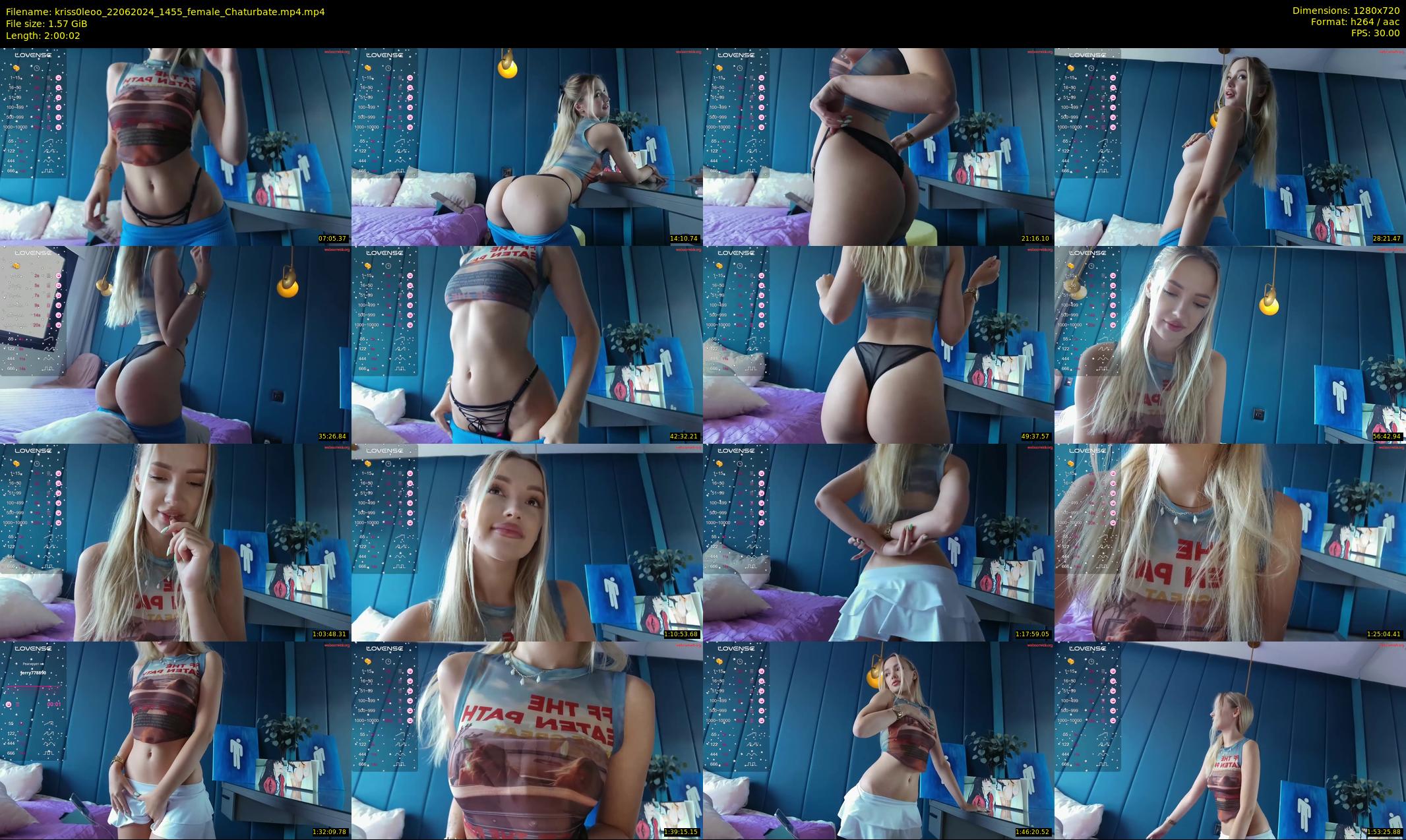 kriss0leoo — 121 minute Chaturbate couple cam show recording, 720p, Jun 22, 2024