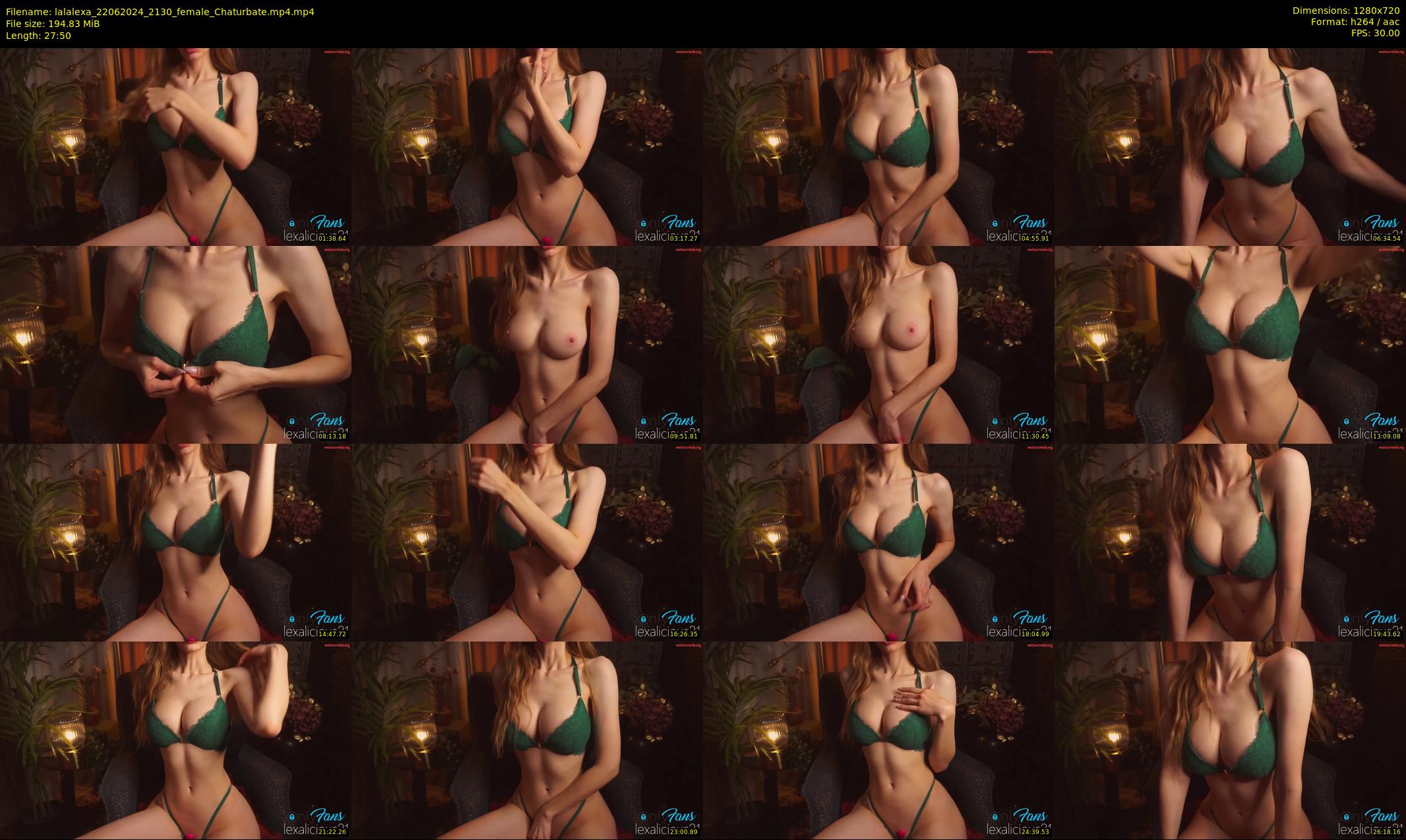 lalalexa — 28 minute Chaturbate female cam show recording, 720p, Jun 22, 2024