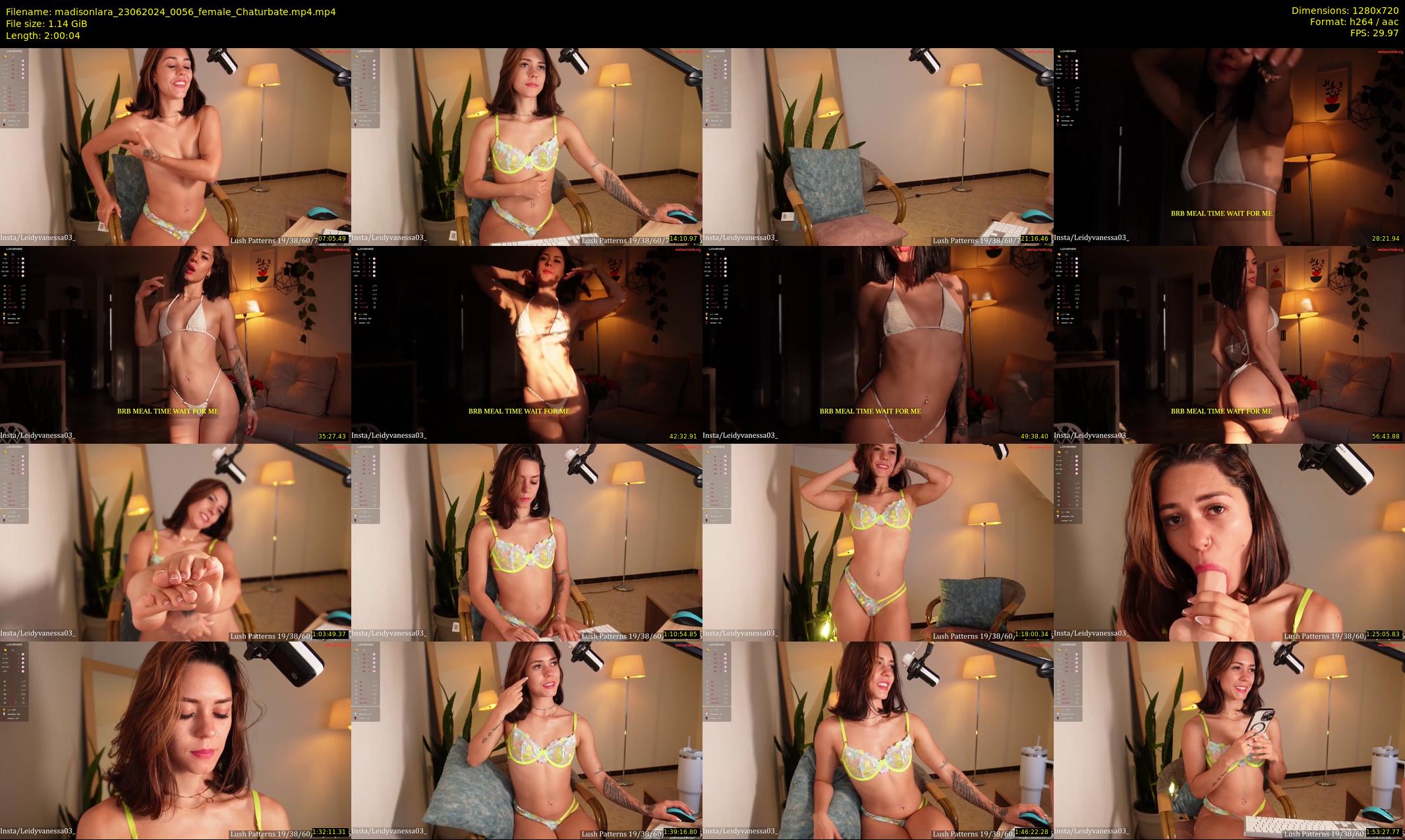madisonlara — 121 minute Chaturbate female cam show recording, 720p, Jun 23, 2024