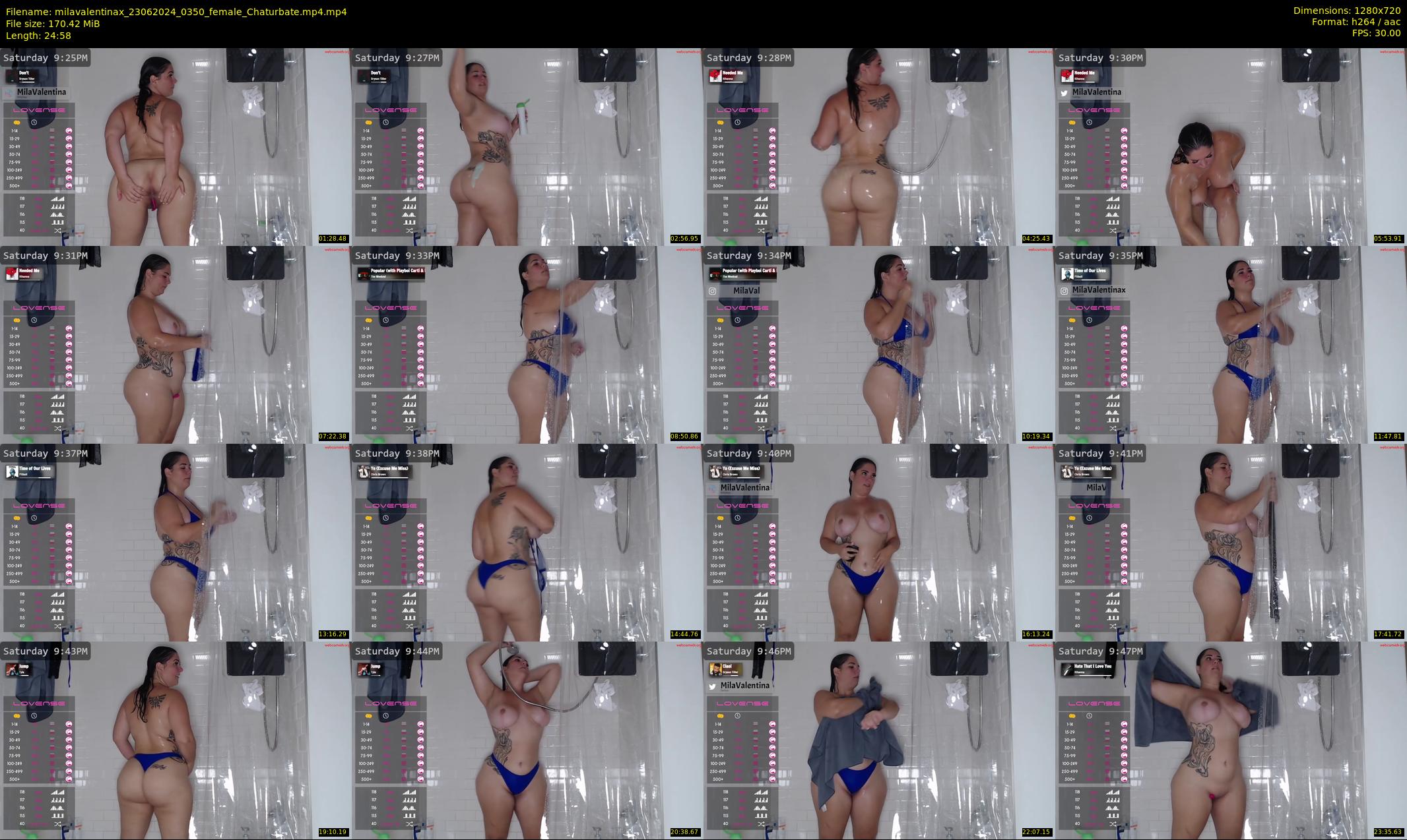 milavalentinax — 25 minute Chaturbate female cam show recording, 720p, Jun 23, 2024