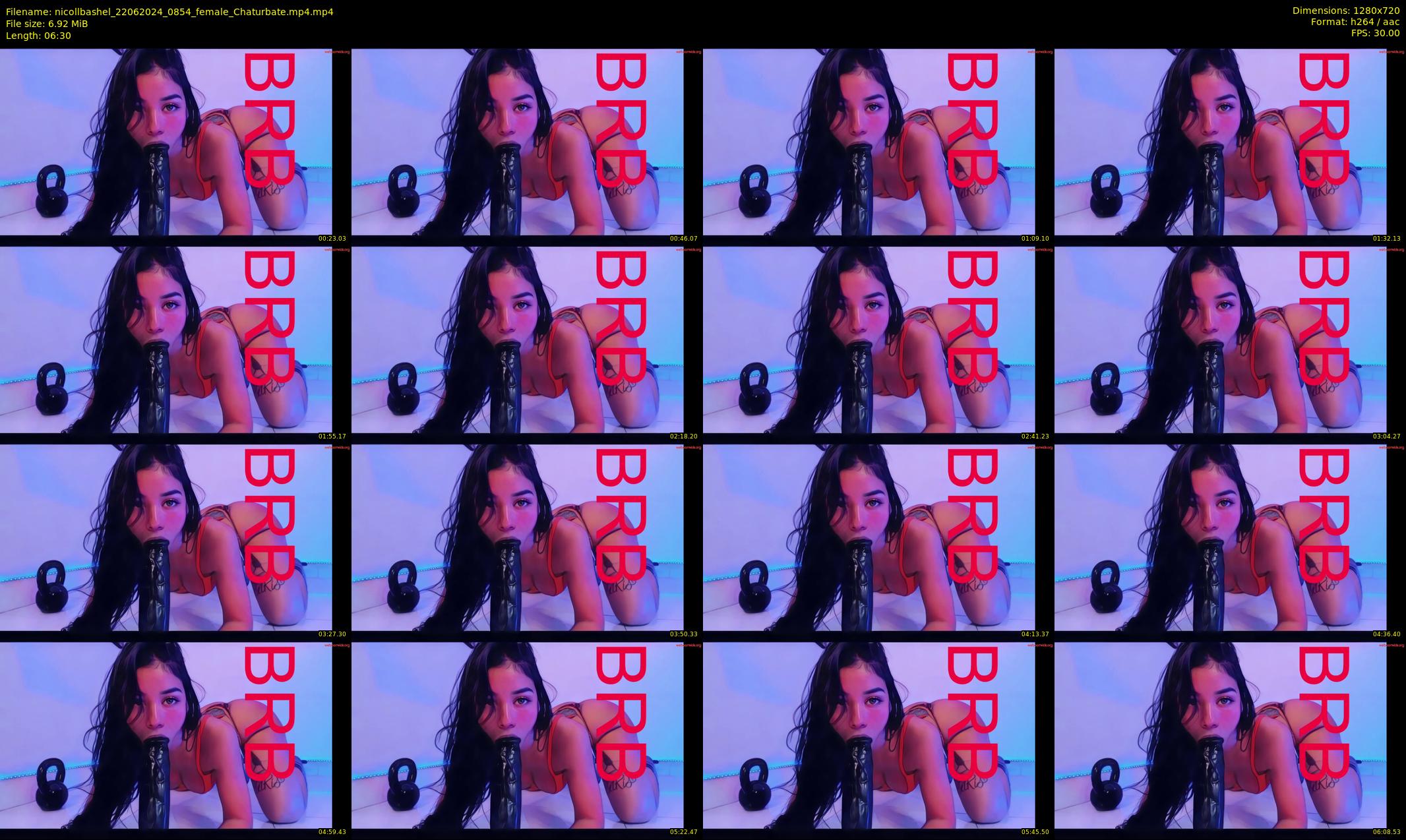 nicollbashel — 7 minute Chaturbate female cam show recording, 720p, Jun 22, 2024