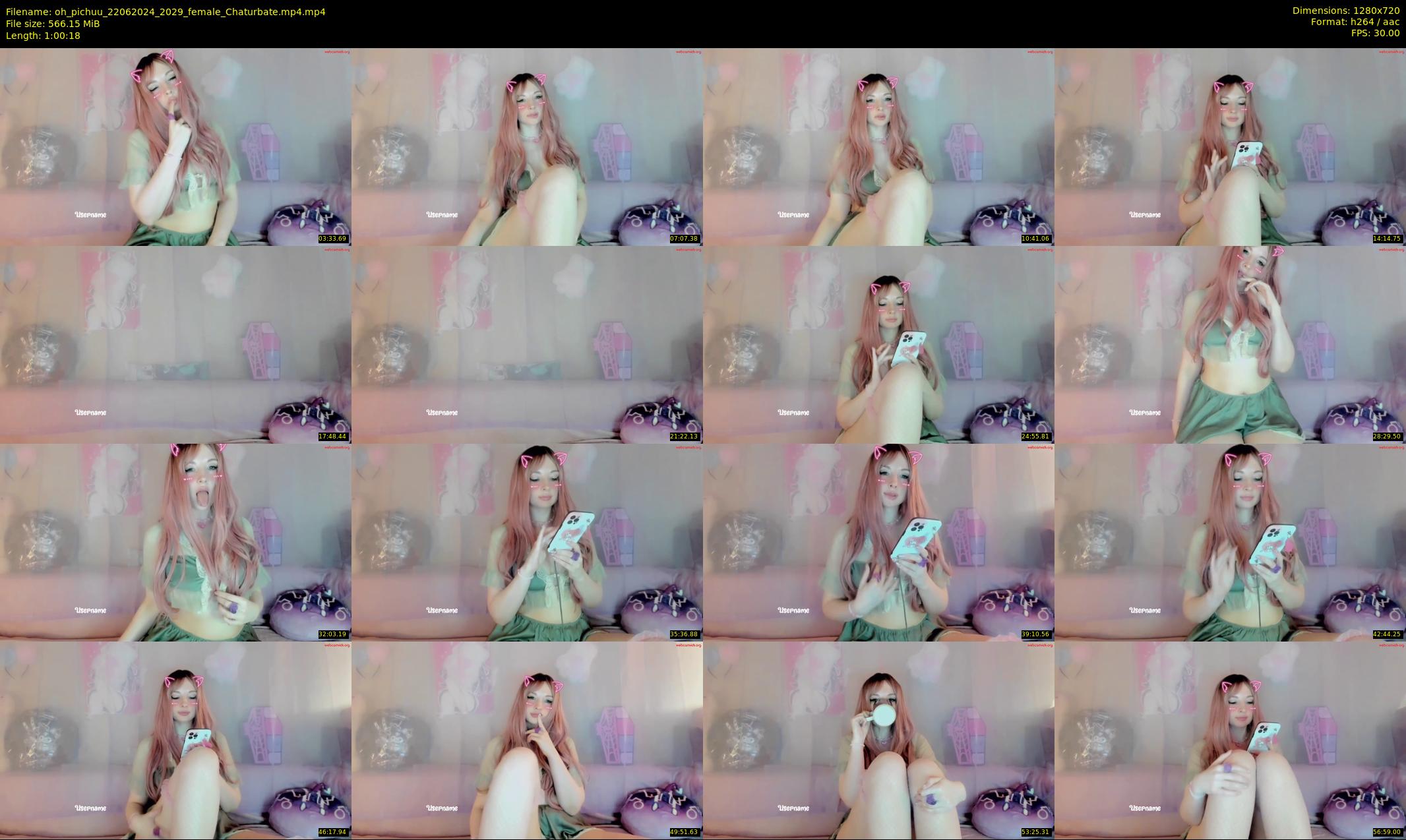 oh_pichuu — 61 minute Chaturbate female cam show recording, 720p, Jun 22, 2024