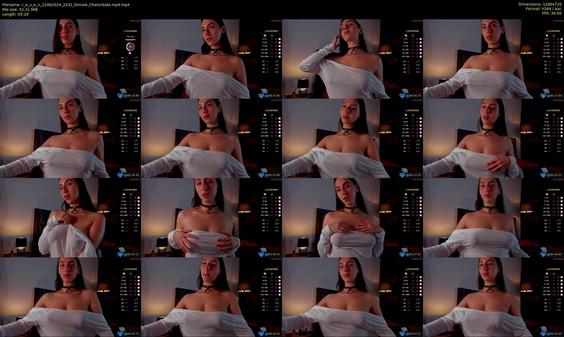 r_a_v_e_n — 6 minute Chaturbate female cam show recording, 720p, Jun 22, 2024