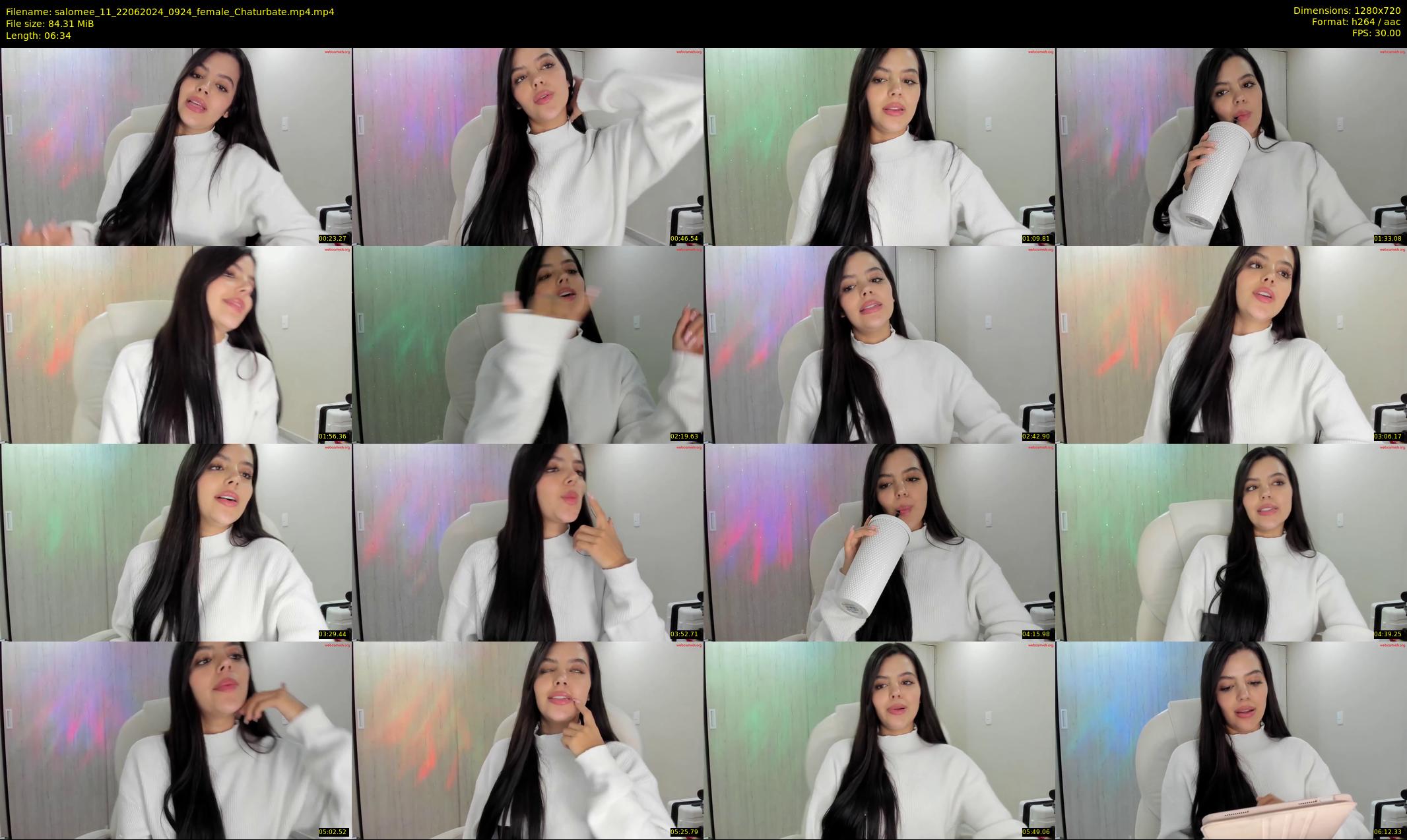 salomee_11 — 7 minute Chaturbate female cam show recording, 720p, Jun 22, 2024