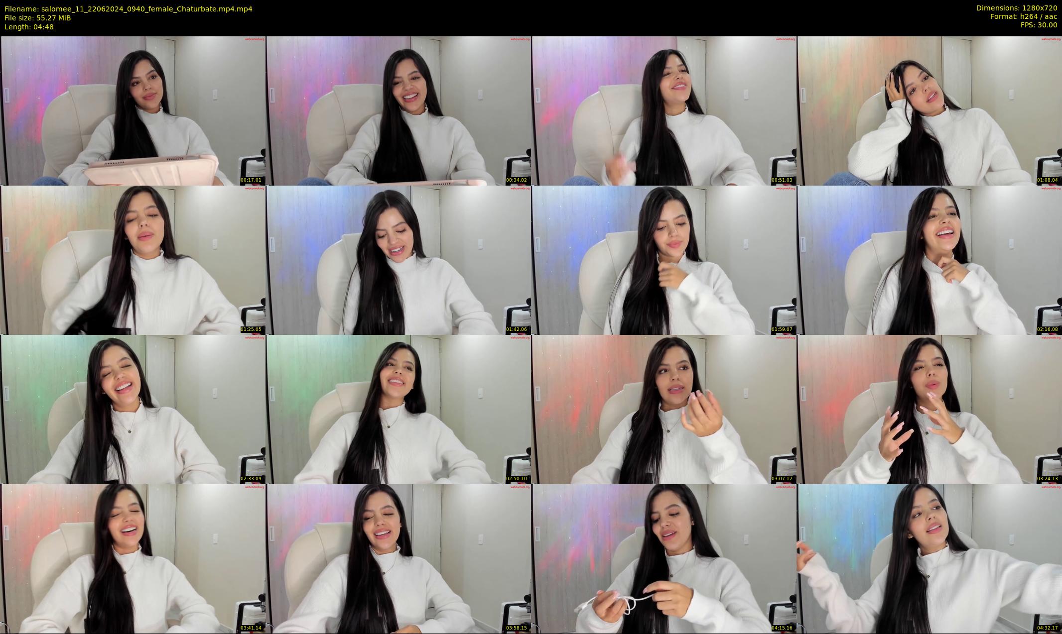 salomee_11 — 5 minute Chaturbate female cam show recording, 720p, Jun 22, 2024